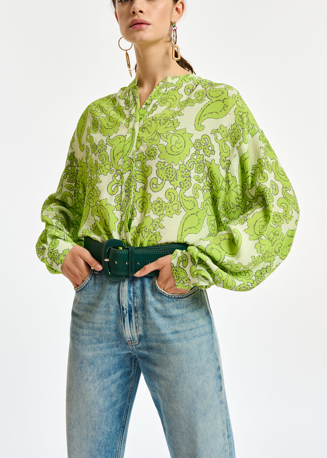 Hemd met kleurrijke bloemenprint RE—SSENTIEL | Essentiel second hand