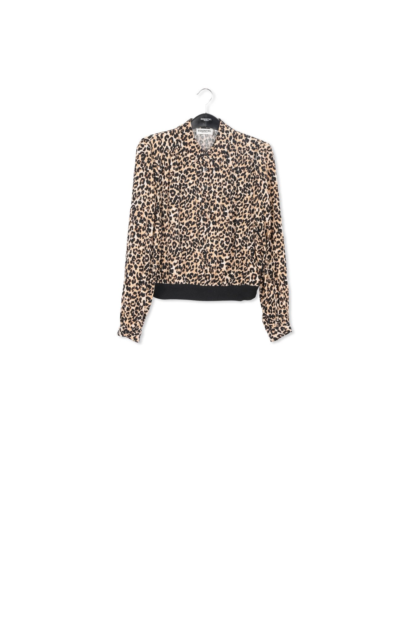 Polo brun à imprimé léopard RE—SSENTIEL | Essentiel second hand