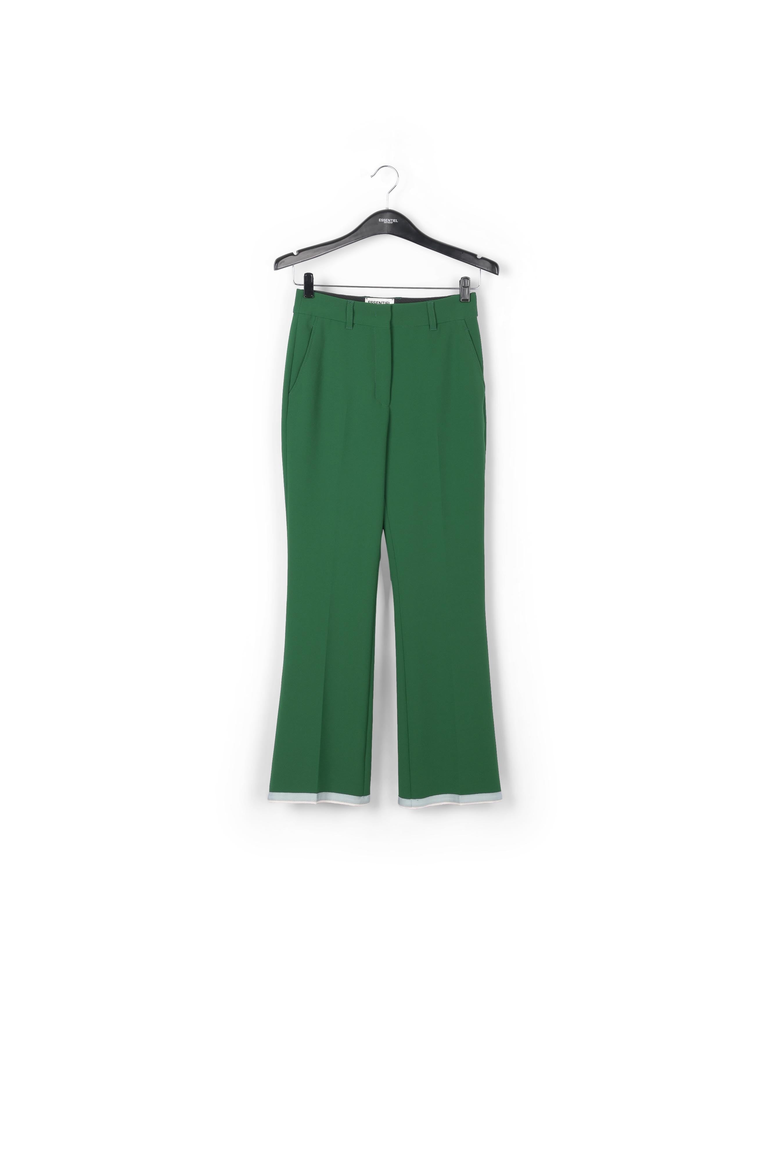 Dark green flared-fit pants RE—SSENTIEL | Essentiel second hand