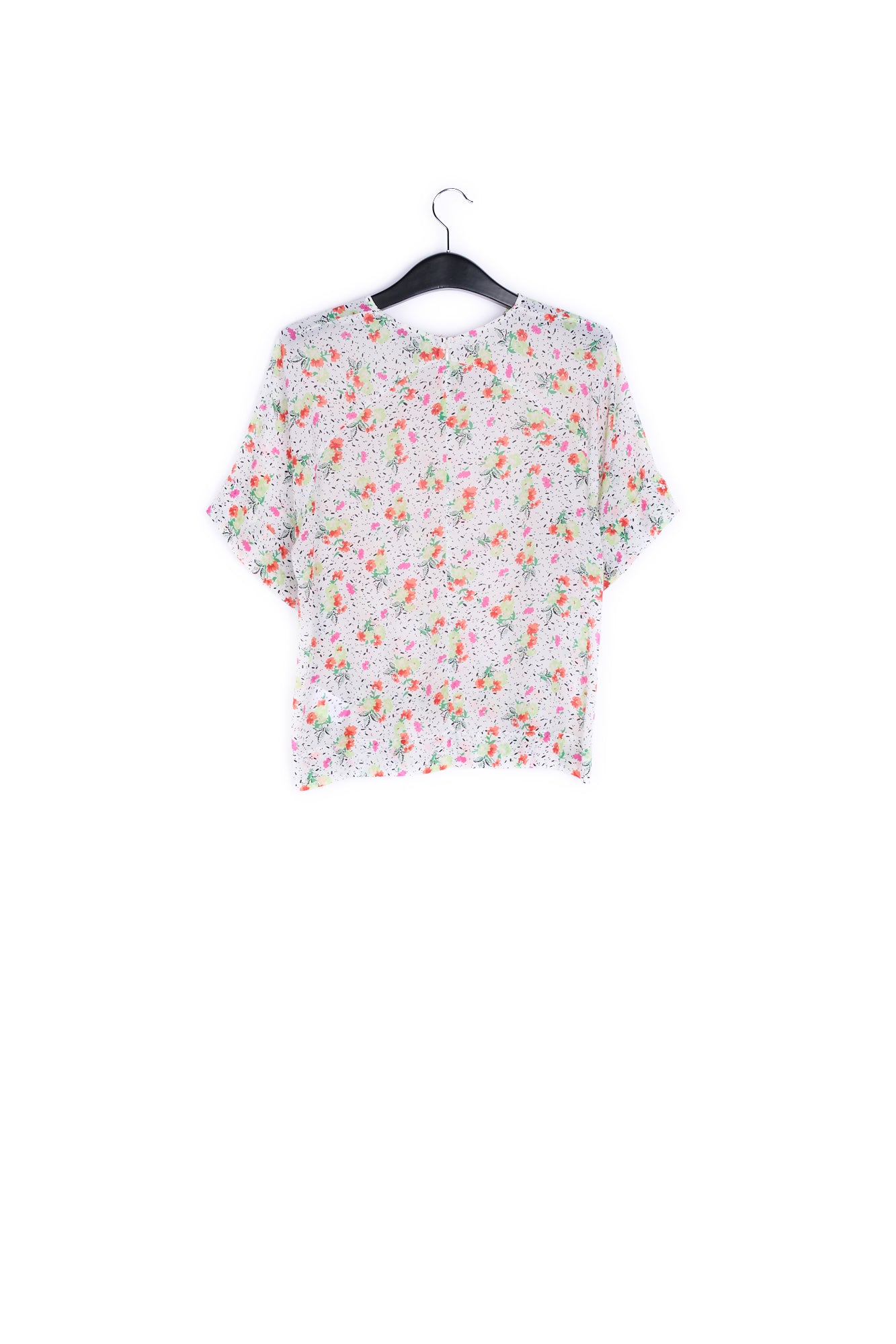 Gebroken witte top met bloemenprint RE—SSENTIEL | Essentiel second hand