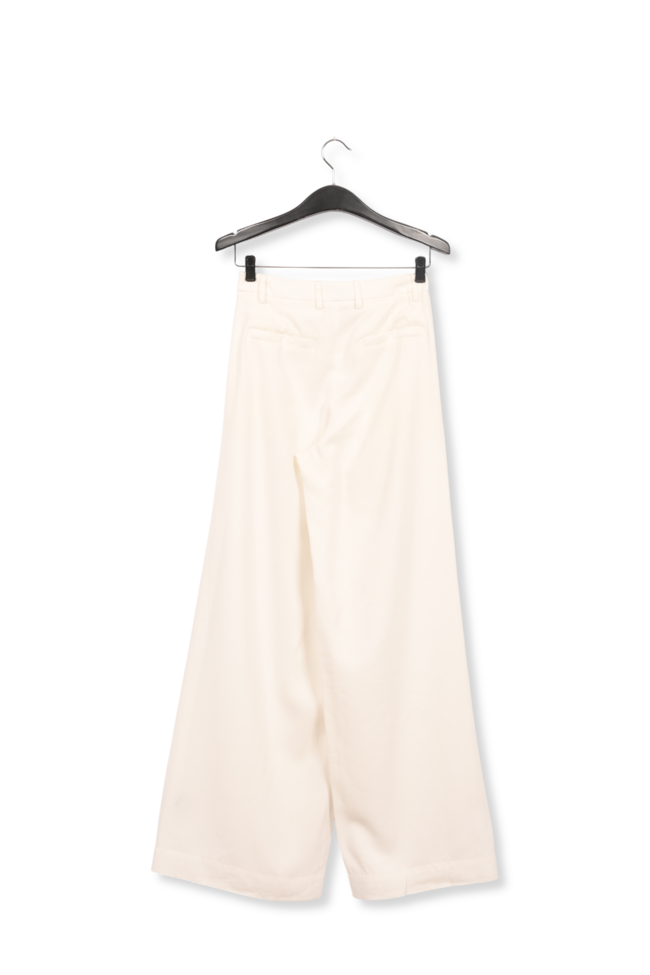 Broek met wijde pijpen in gebroken wit RE—SSENTIEL | Essentiel second hand