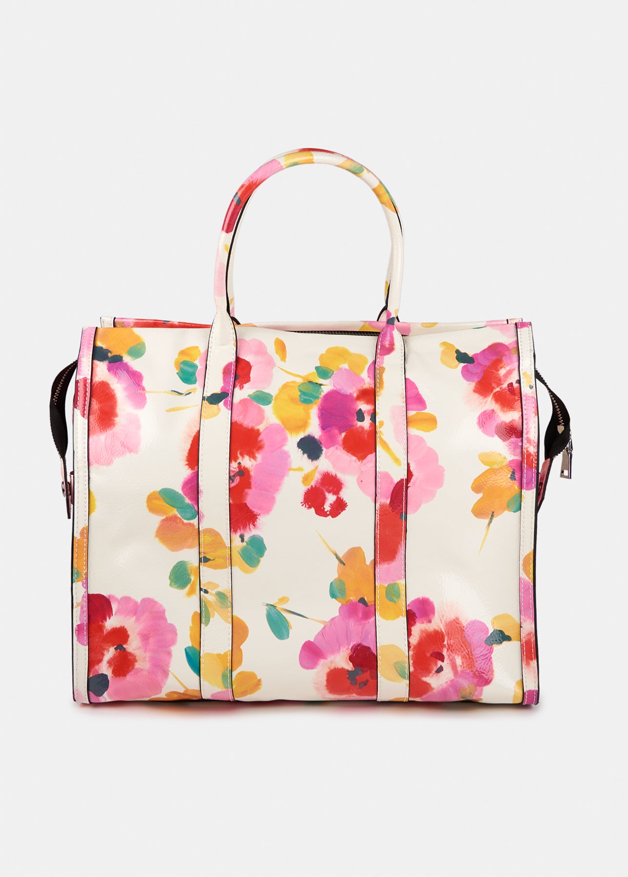 Large off-white floral tote bag RE—SSENTIEL | Essentiel second hand