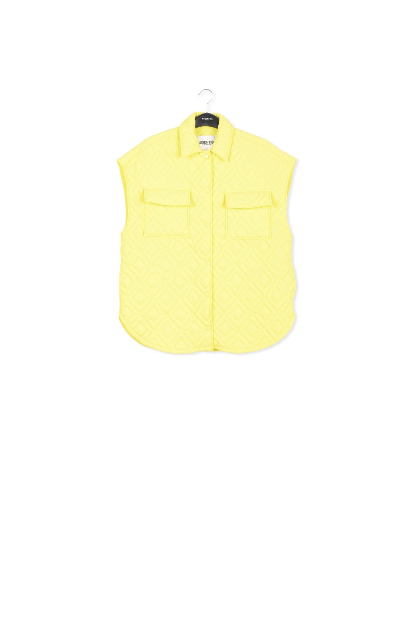 Yellow quilted vest RE—SSENTIEL | Essentiel second hand
