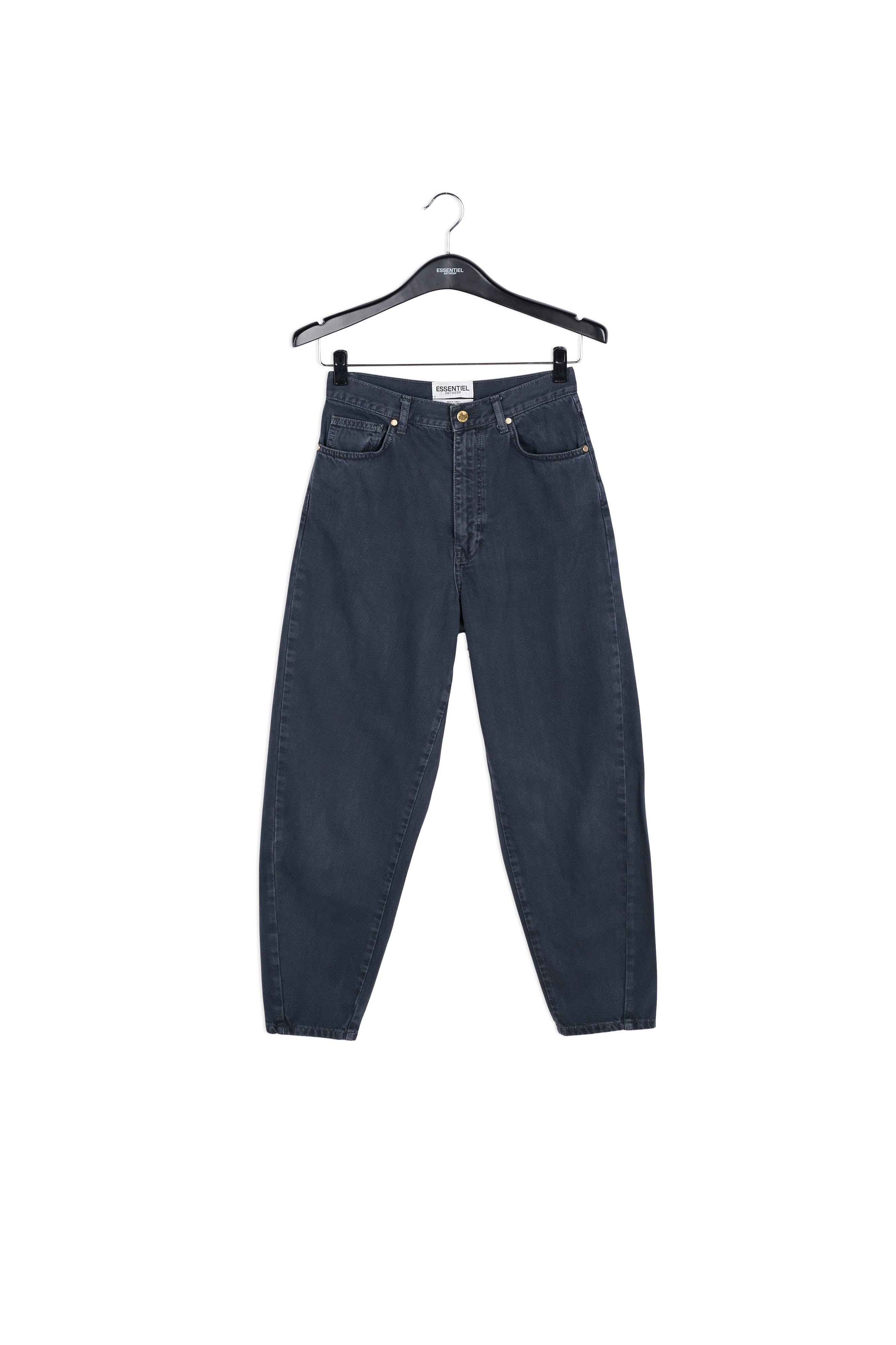Zwarte wijde jeans met hoge taille RE—SSENTIEL | Essentiel second hand