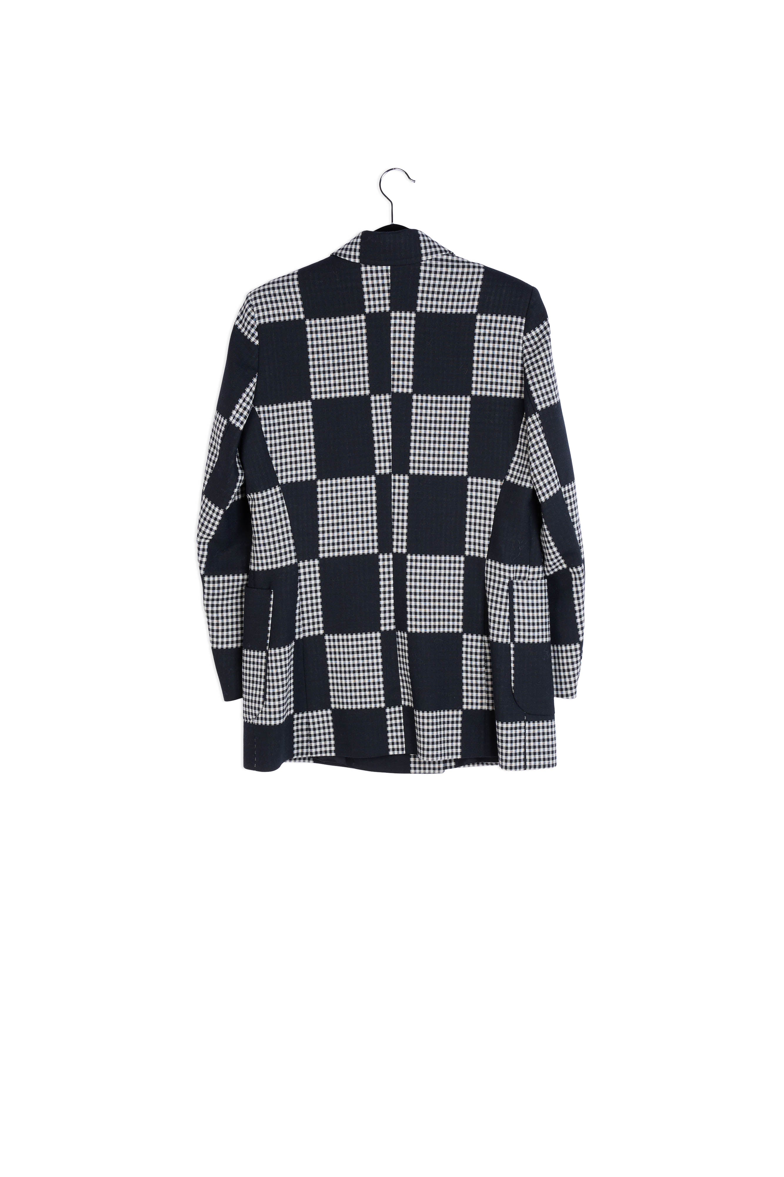 Veste noire et blanc cassé à double boutonnage RE—SSENTIEL | Essentiel second hand