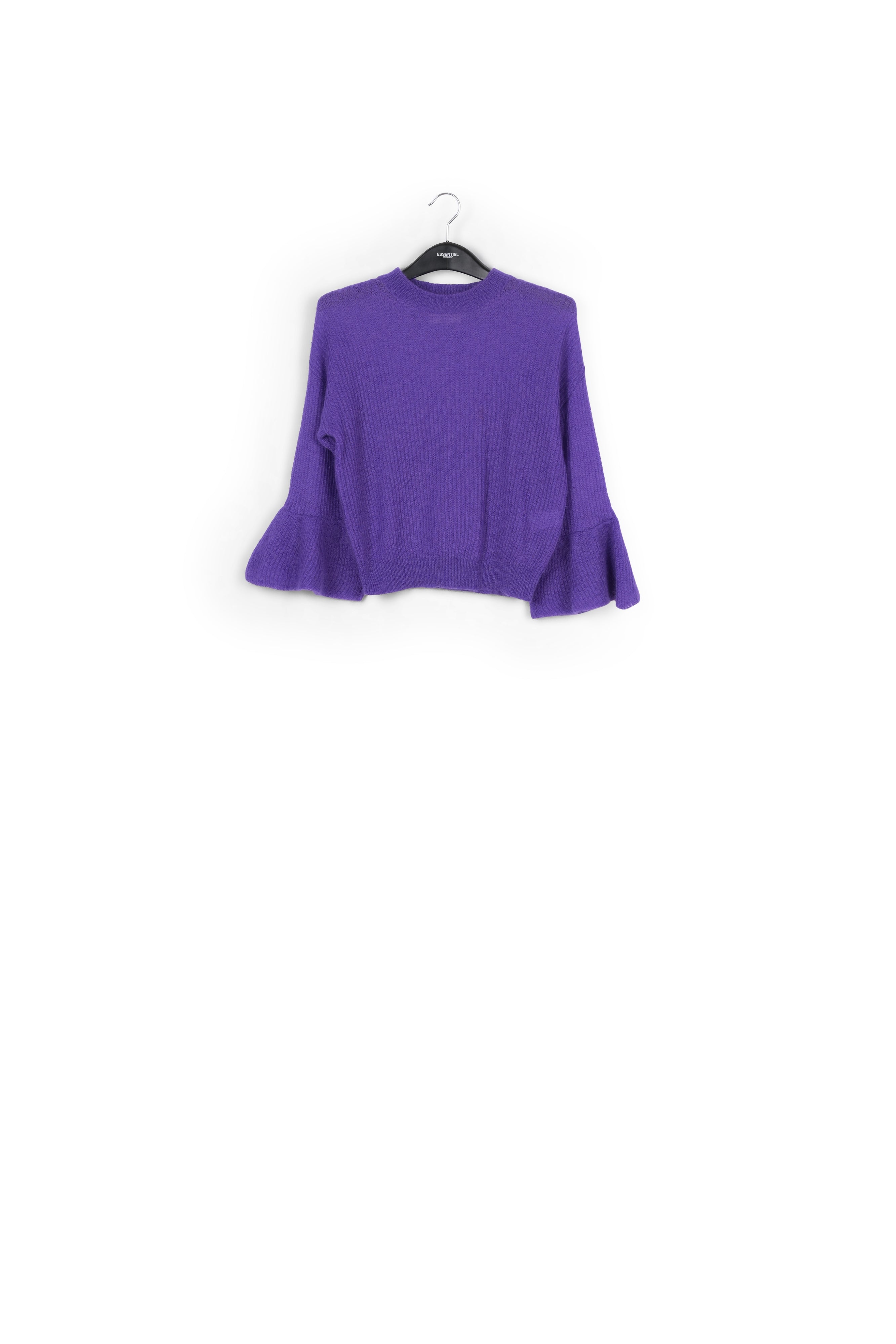 Pull violet à manches volantées RE—SSENTIEL | Essentiel second hand