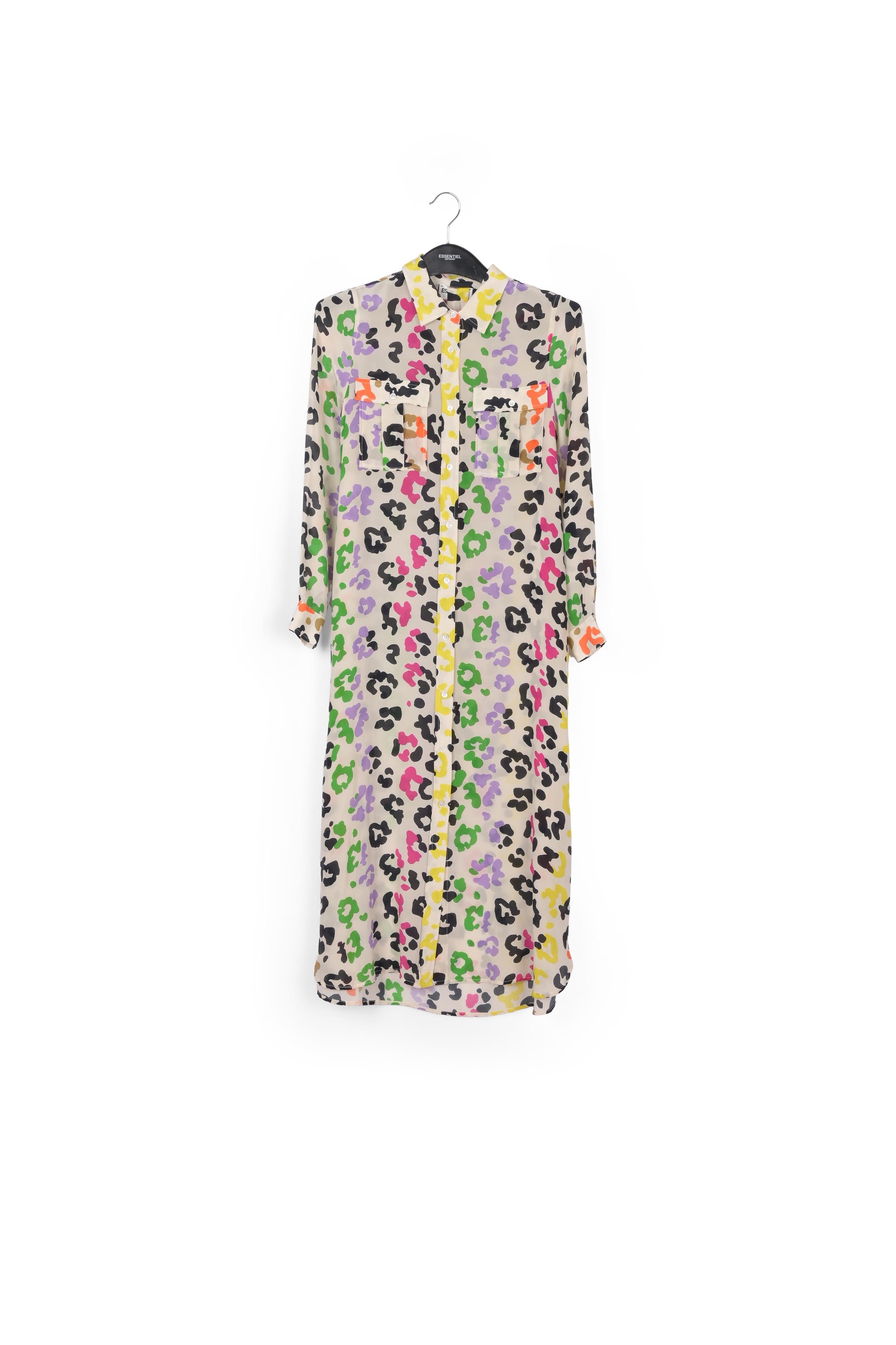 Silk maxi shirtdress RE—SSENTIEL | Essentiel second hand