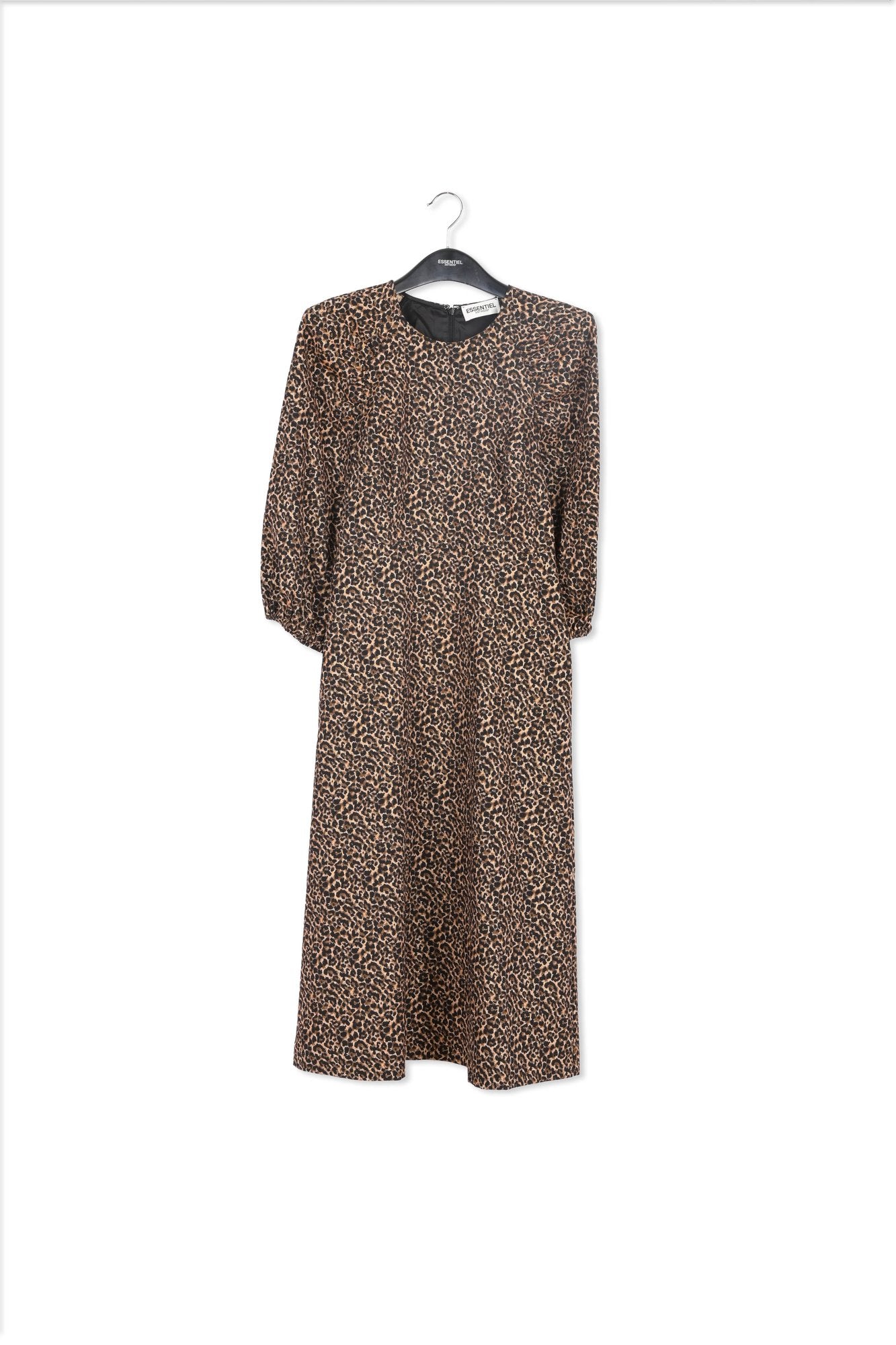 Jacquard midi-length dress with leopard motif RE—SSENTIEL | Essentiel second hand