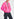 Cardigan aviateur rose en fausse fourrure Faume - seconde main