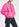 Roze bomberjack met faux fur Faume - seconde main
