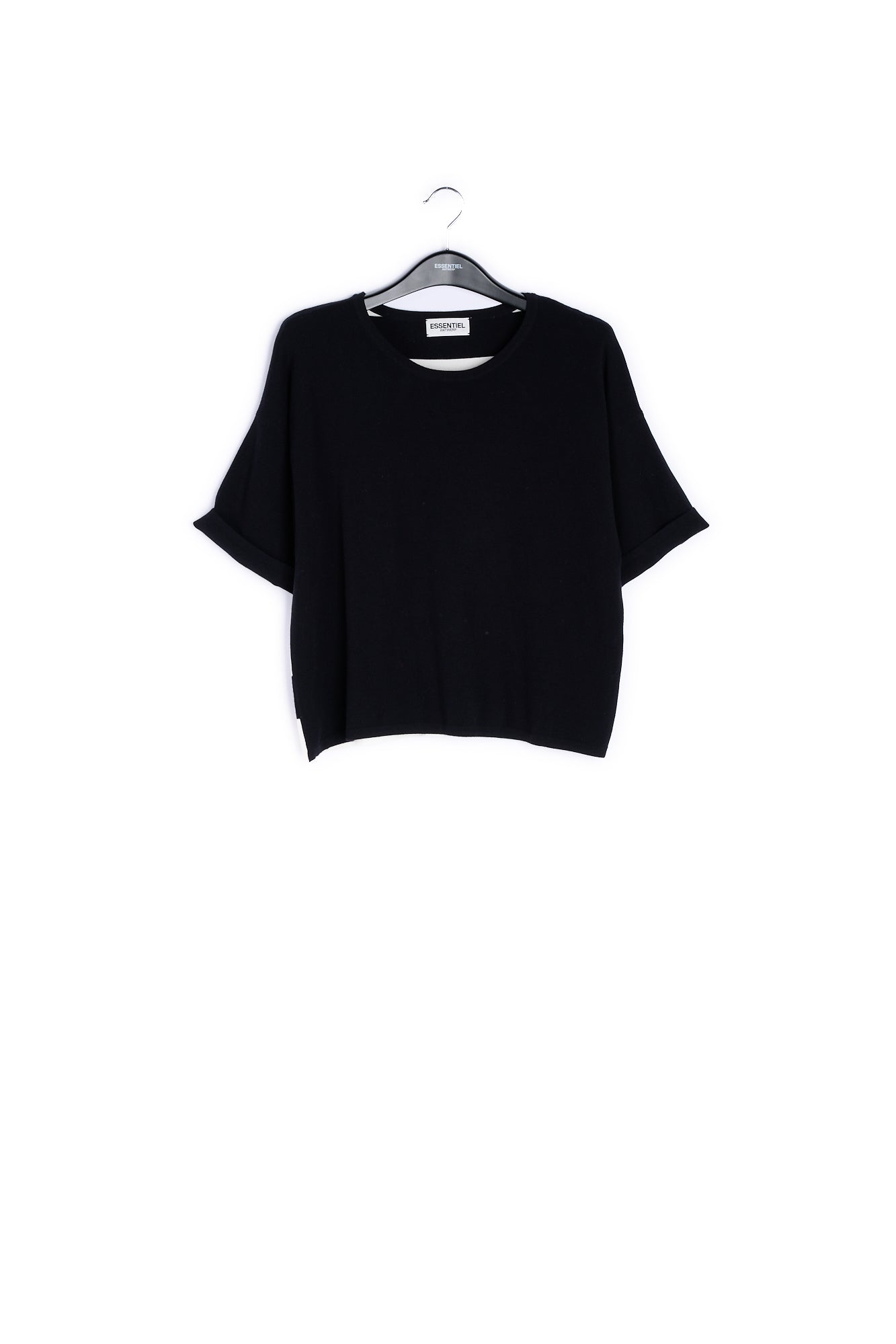 Green striped short-sleeved sweater RE—SSENTIEL | Essentiel second hand