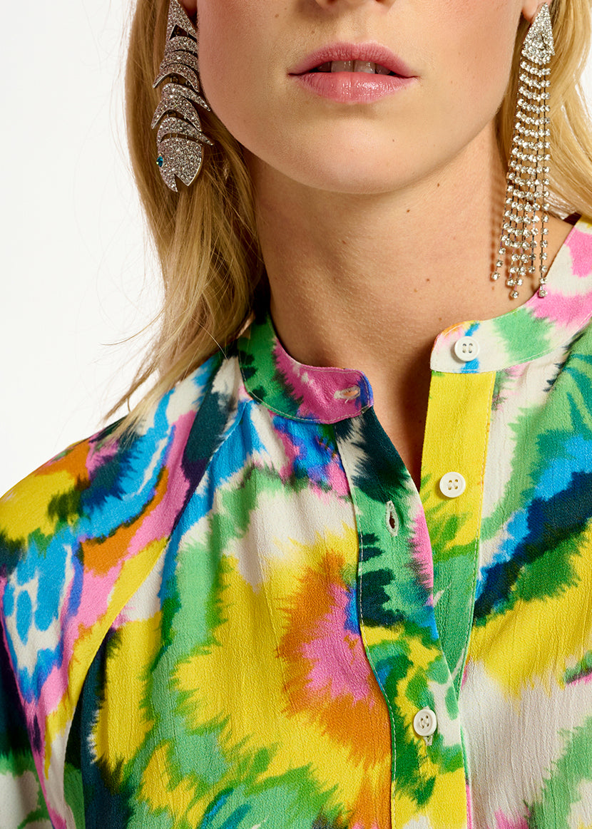 Multicolor floral print shirt RE—SSENTIEL | Essentiel second hand