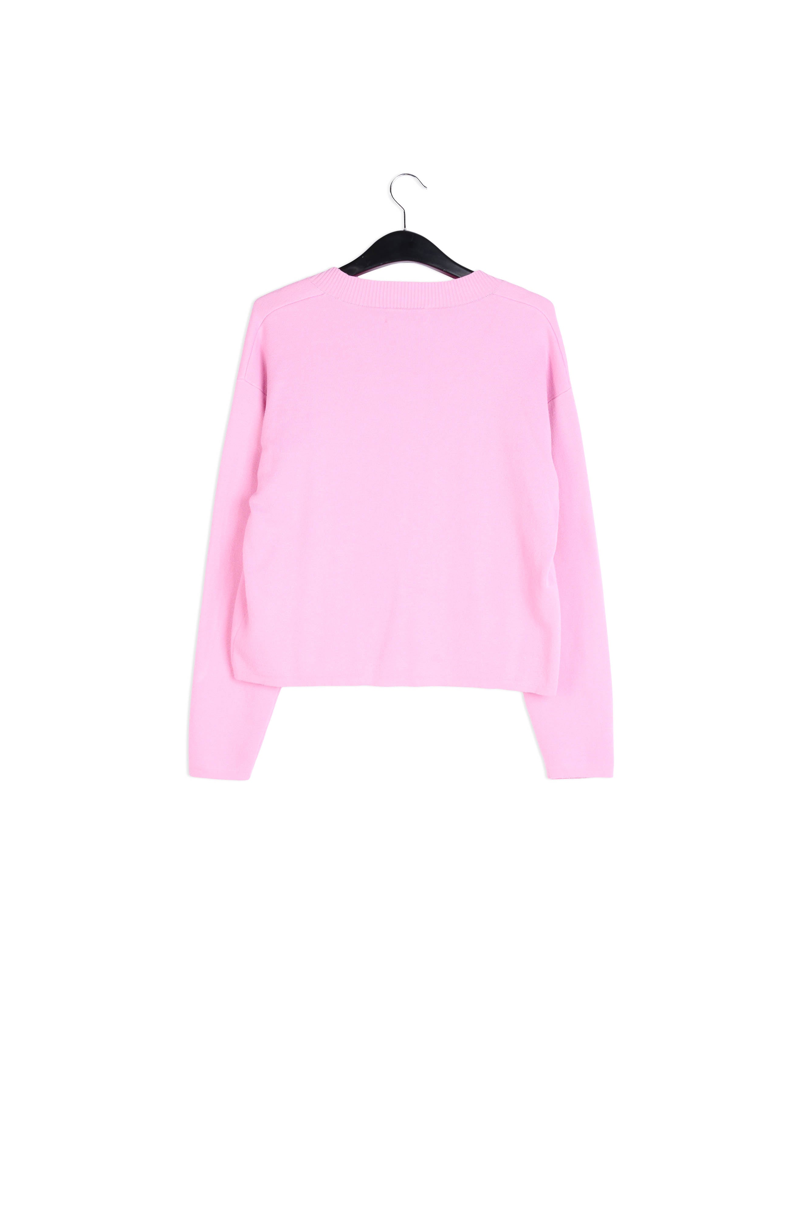 Pink cardigan with rhinestone buttons RE—SSENTIEL | Essentiel second hand