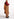 Pantalon à carreaux marron aux jambes larges Faume - seconde main