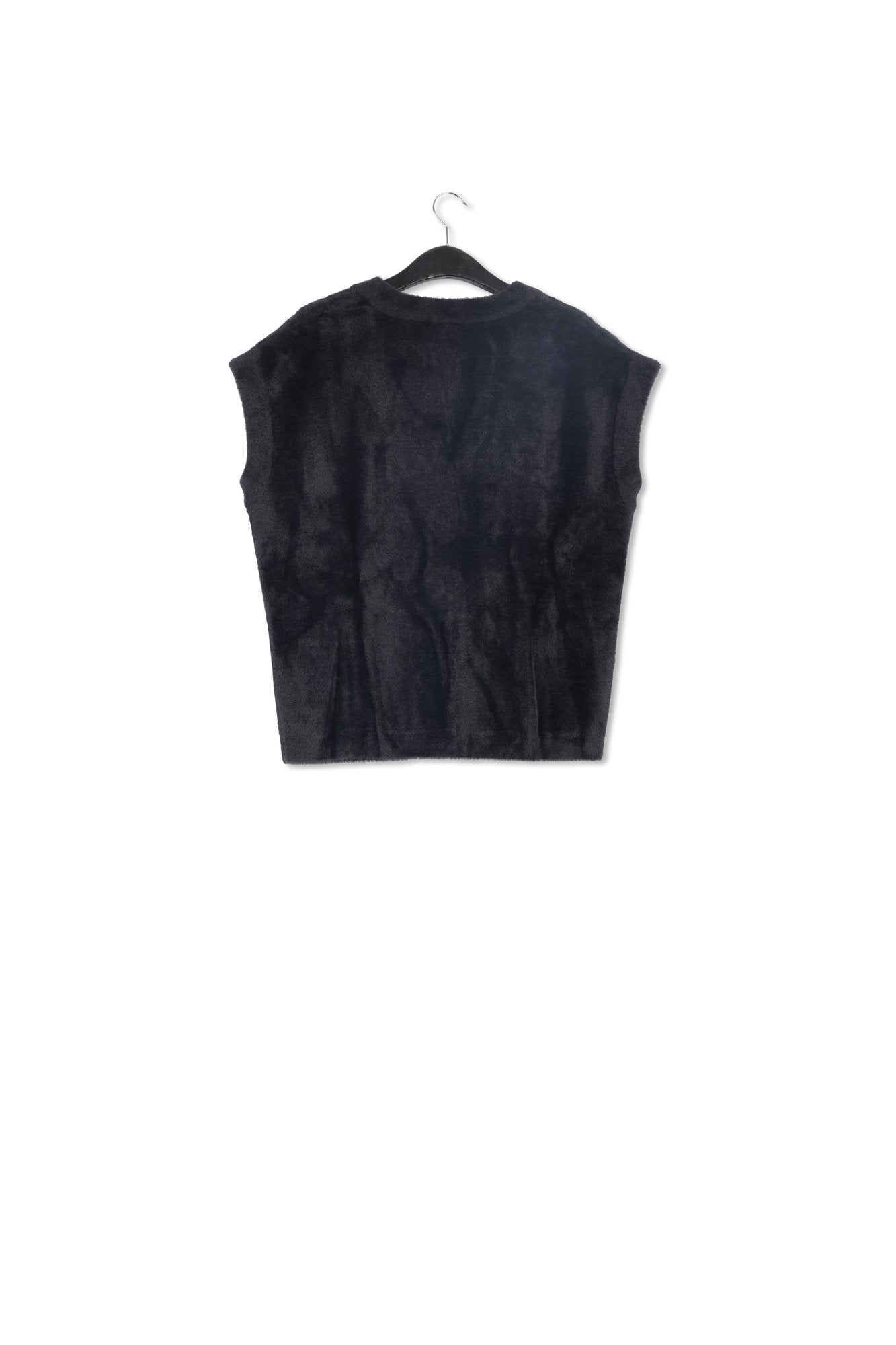 Black sleeveless reversible cardigan RE—SSENTIEL | Essentiel second hand