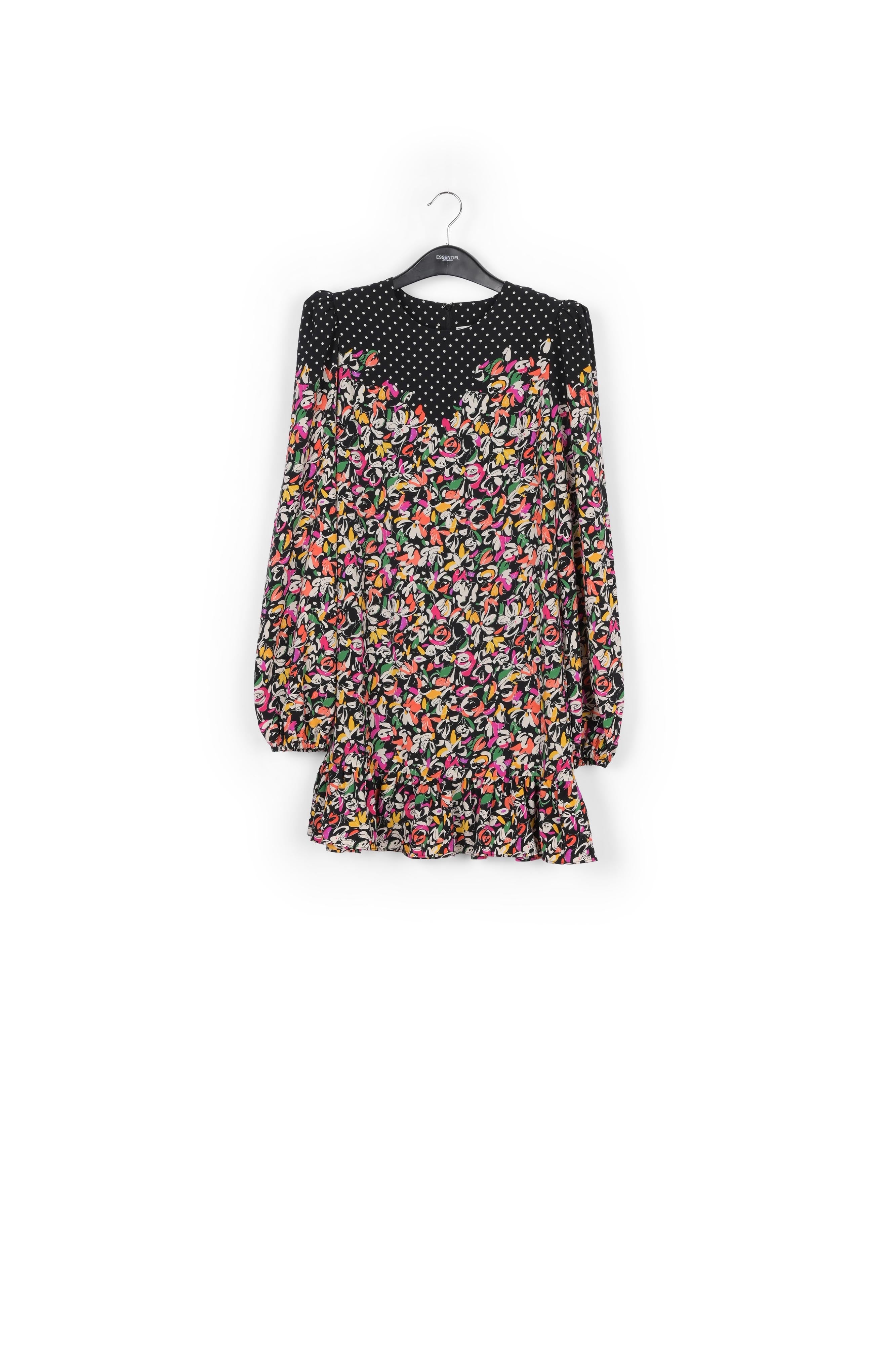 Colorful floral and polka-dot mixed-print dress RE—SSENTIEL | Essentiel second hand
