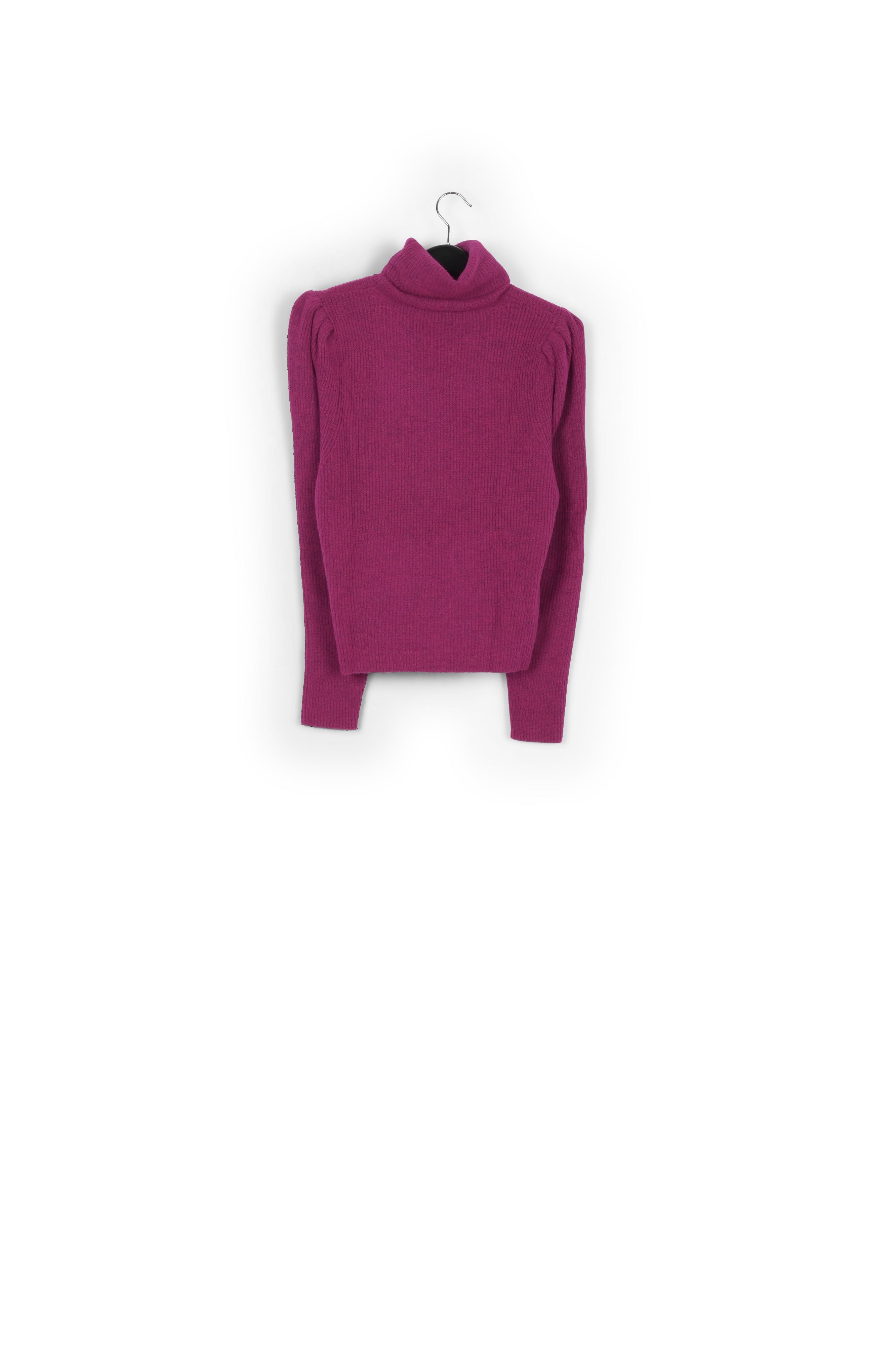 Pull bleu col roulé et épaules bouffantes RE—SSENTIEL | Essentiel second hand