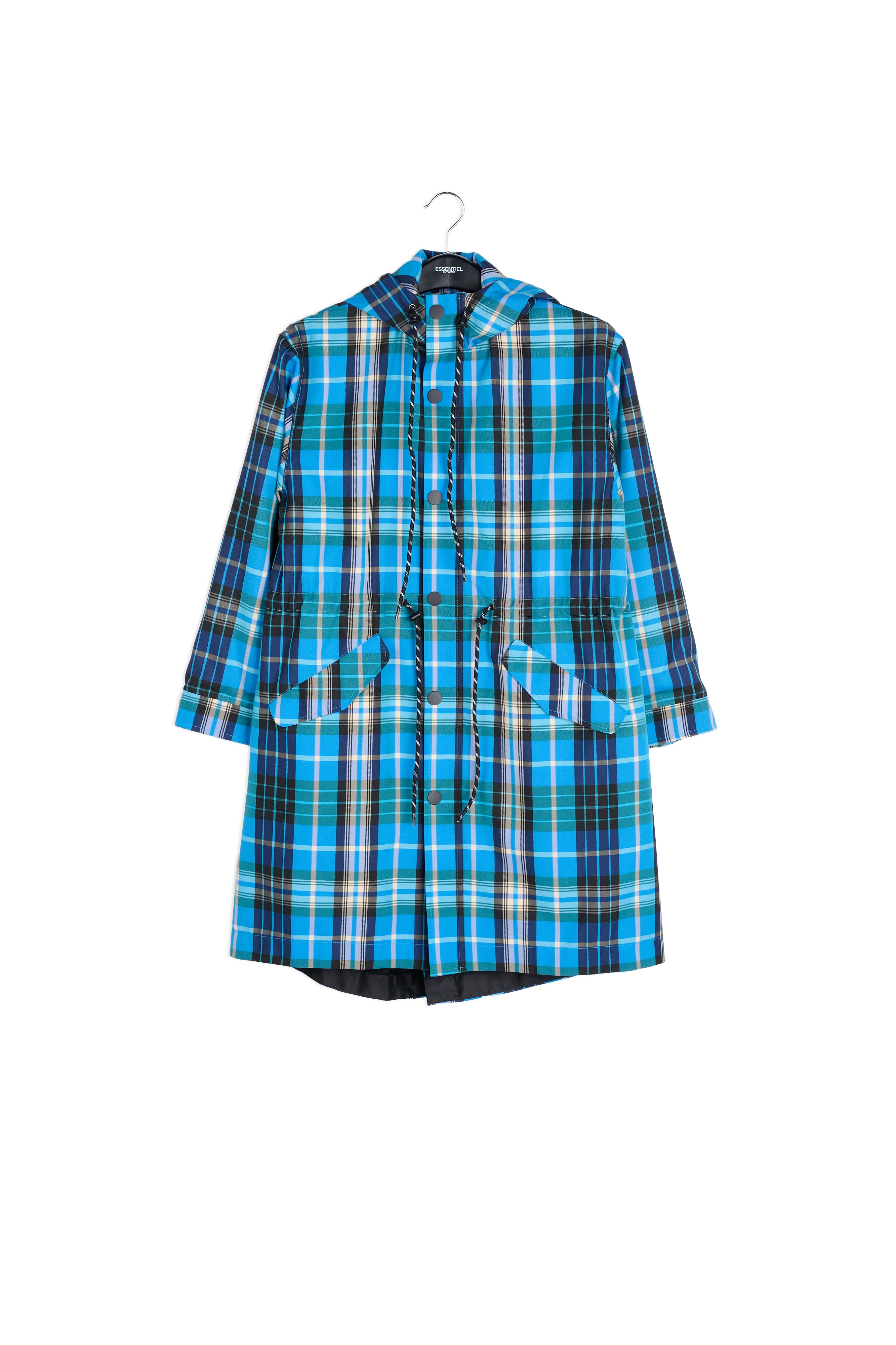 Light and dark blue checked jacket RE—SSENTIEL | Essentiel second hand