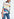 Off-white boxy top with colorful splatters Faume - seconde main