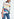 Top carré blanc cassé à imprimé multicolore Faume - seconde main
