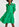 Green denim A-line mini dress Faume - seconde main