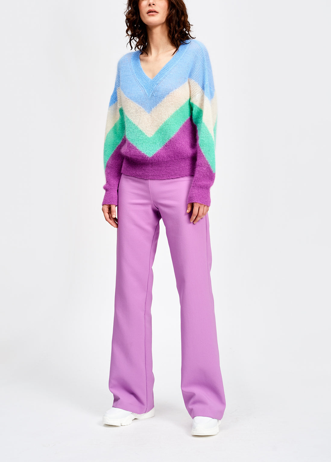 Paarse klassieke broek RE—SSENTIEL | Essentiel second hand