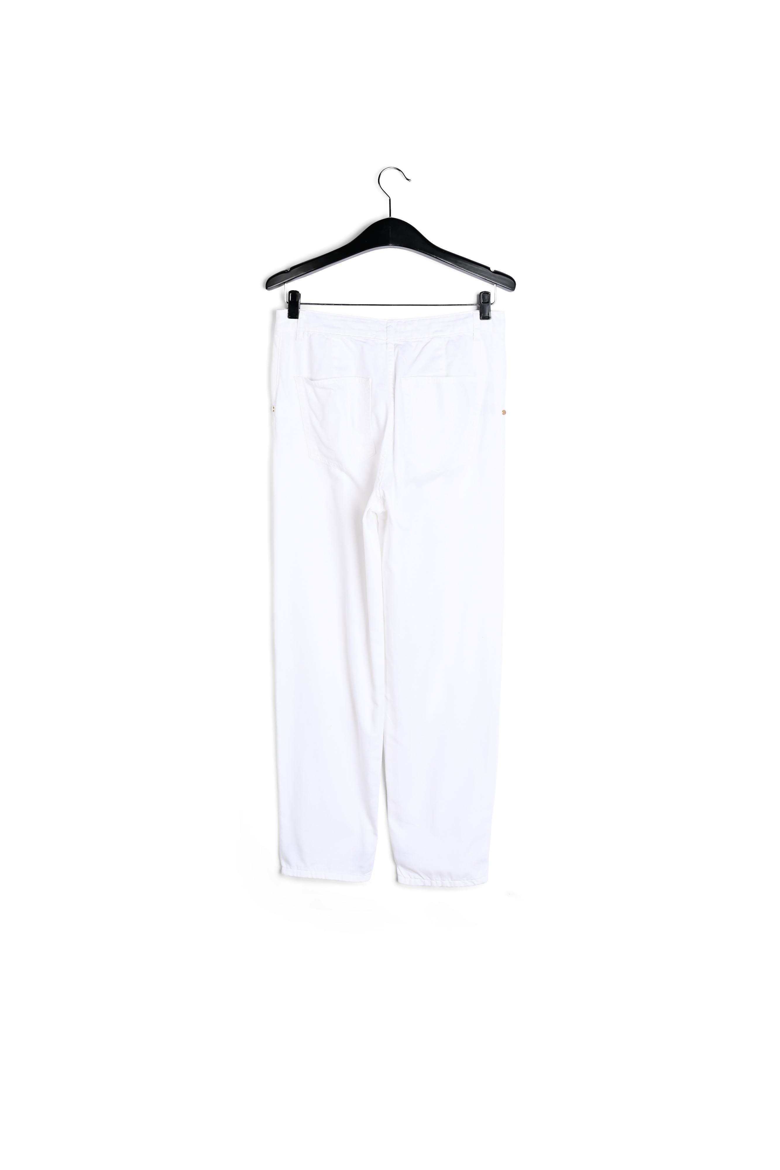Witte jeansbroek met wijde snit RE—SSENTIEL | Essentiel second hand