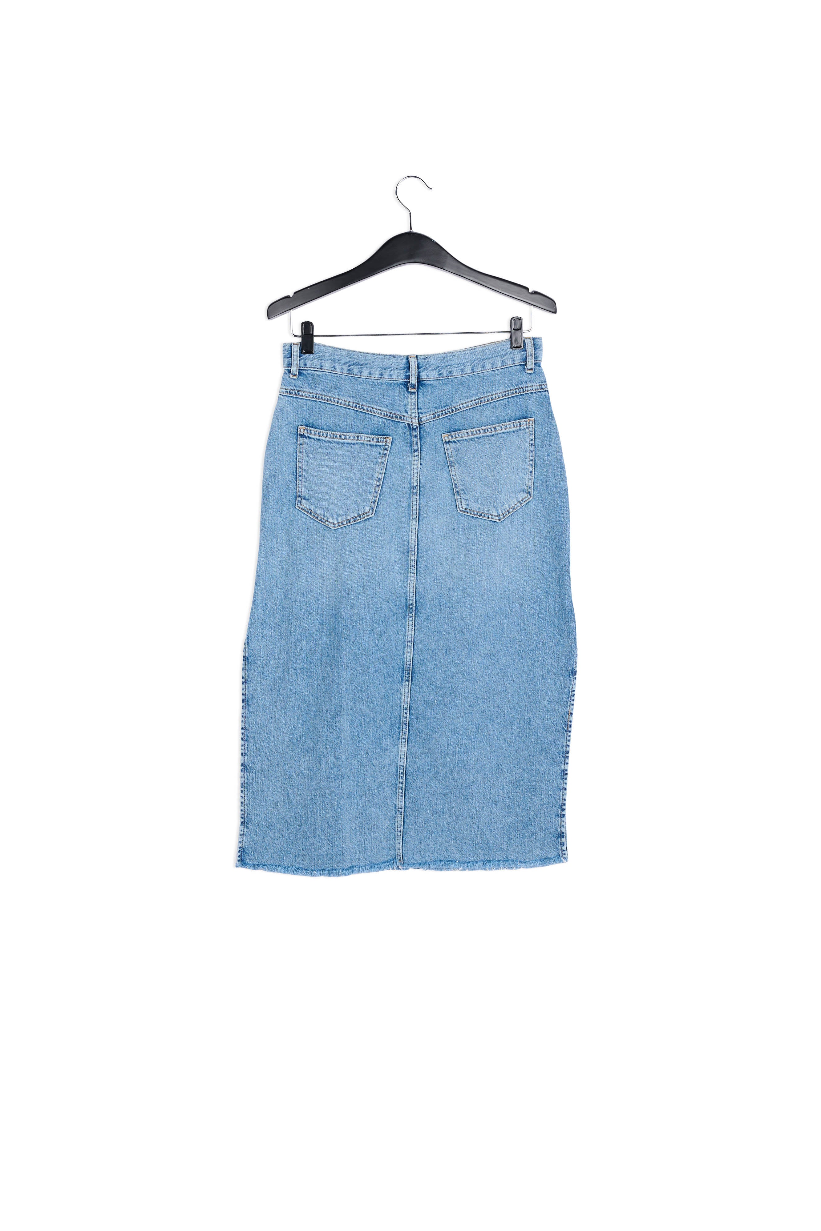 Dark blue denim pencil skirt RE—SSENTIEL | Essentiel second hand