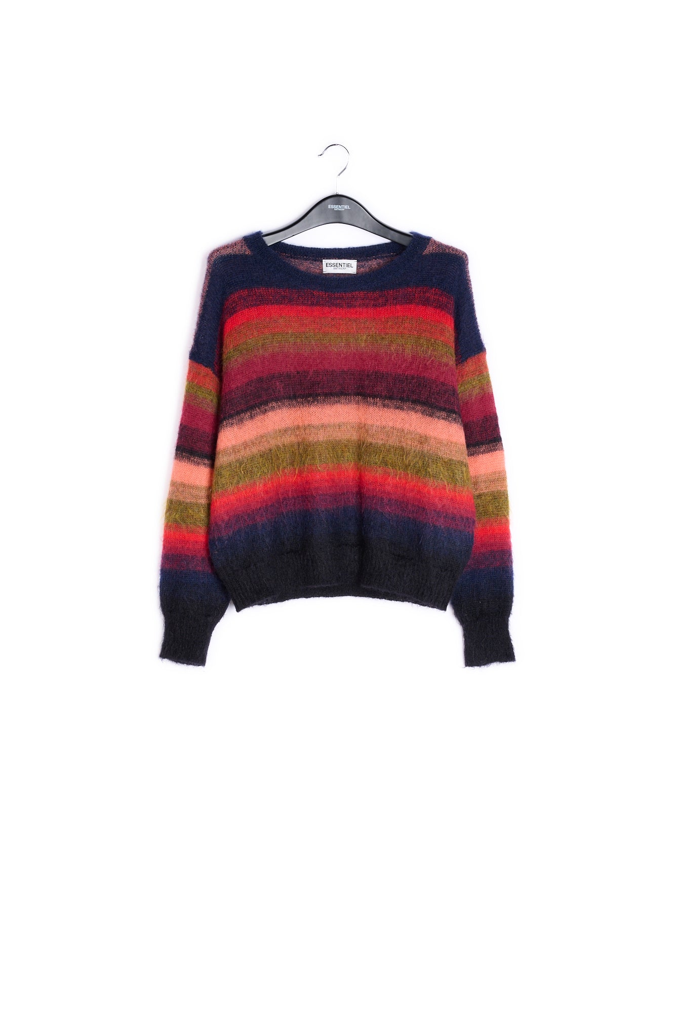 Red, pink and blue stripped knit RE—SSENTIEL | Essentiel second hand
