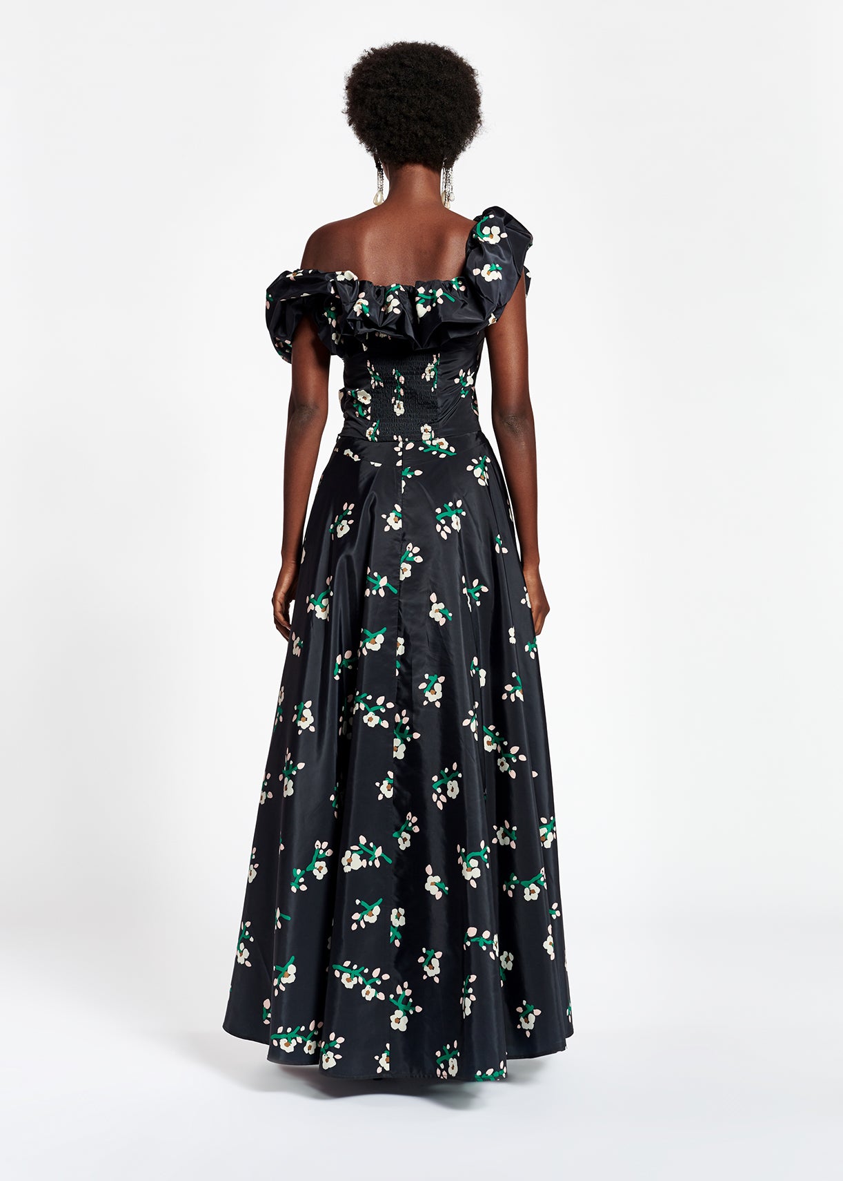 Black taffeta bustier top RE—SSENTIEL | Essentiel second hand