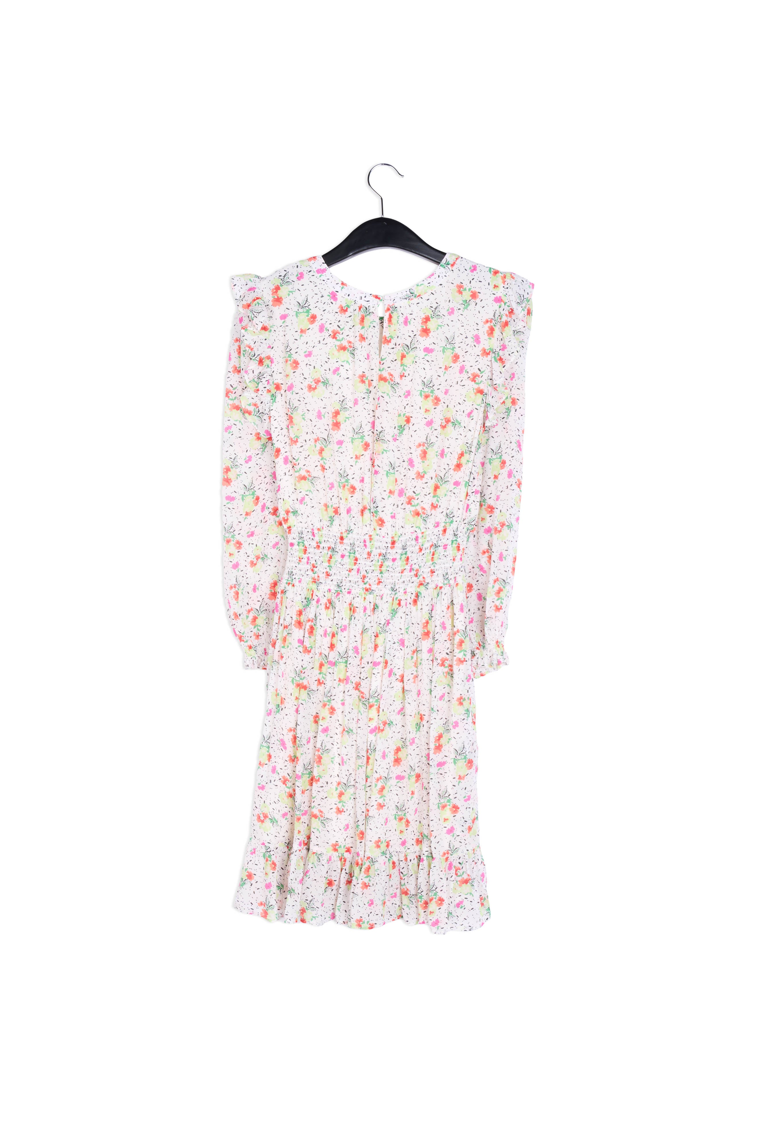 Off-white floral print midi dress RE—SSENTIEL | Essentiel second hand