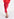 Jupe midi en tricot mêlé rouge et rose Faume - seconde main