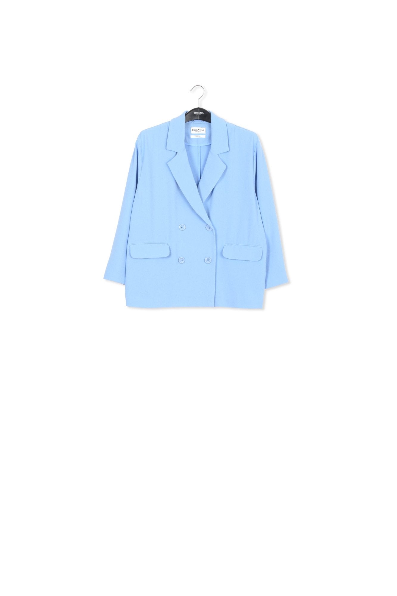 Blue double-breasted blazer RE—SSENTIEL | Essentiel second hand