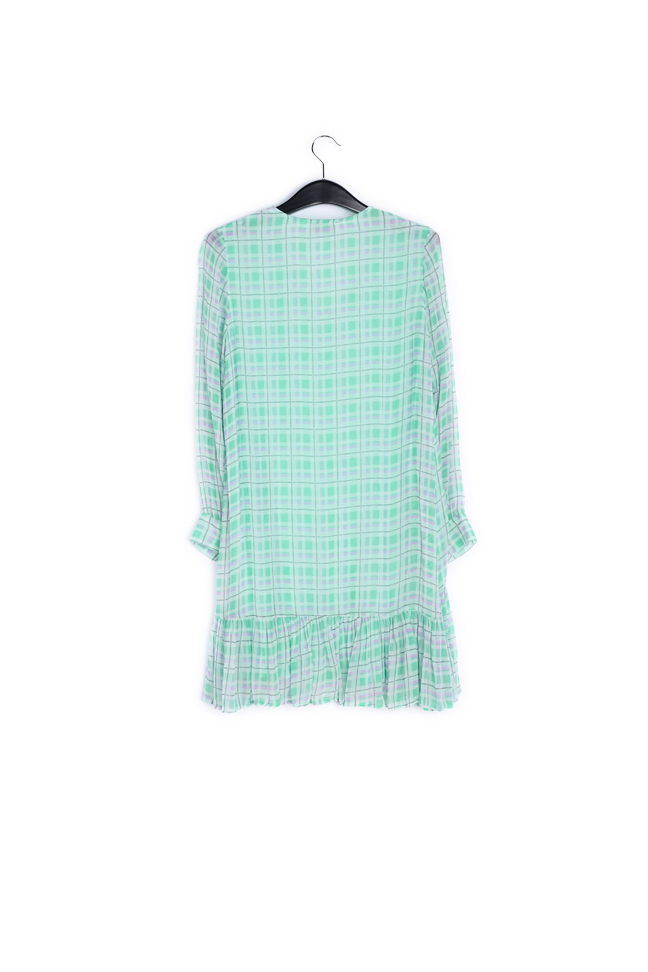 Green and lilac check mini dress RE—SSENTIEL | Essentiel second hand