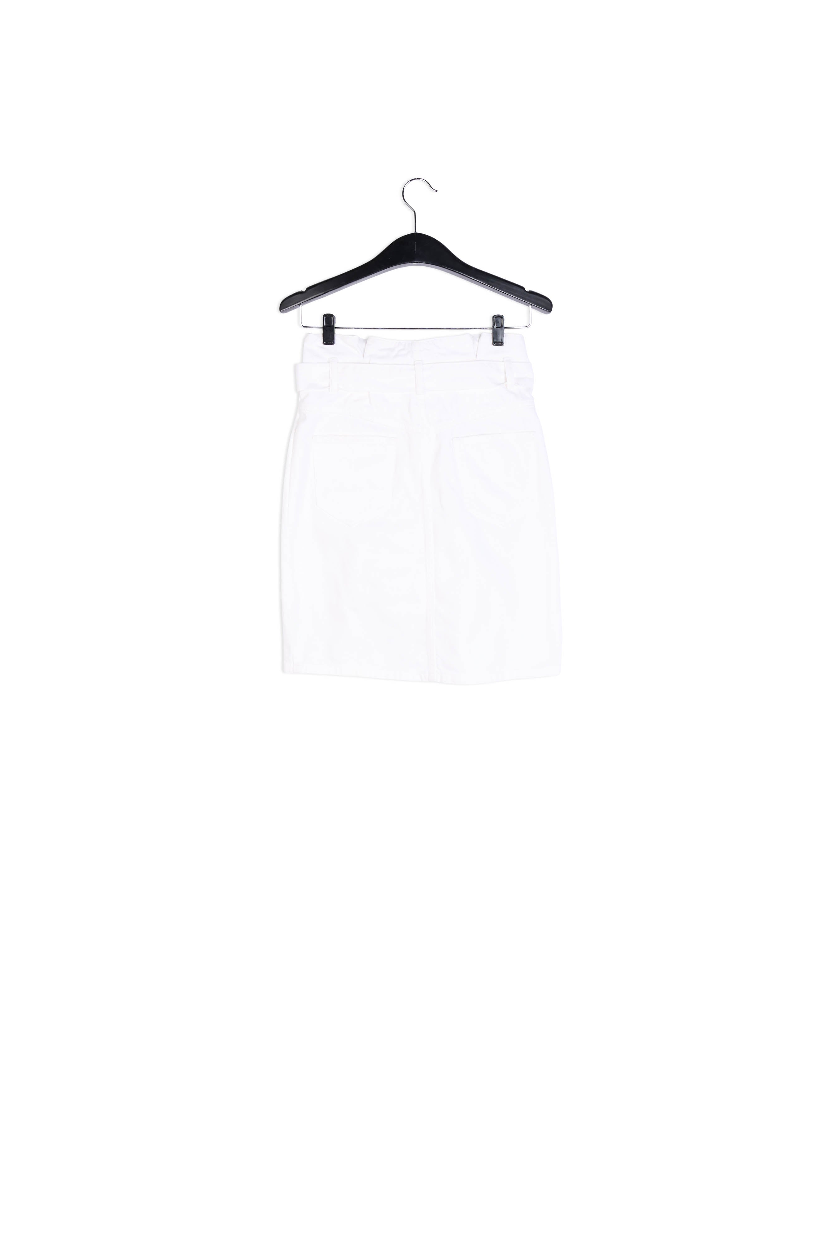 Gebroken witte minirok met hoge taille RE—SSENTIEL | Essentiel second hand