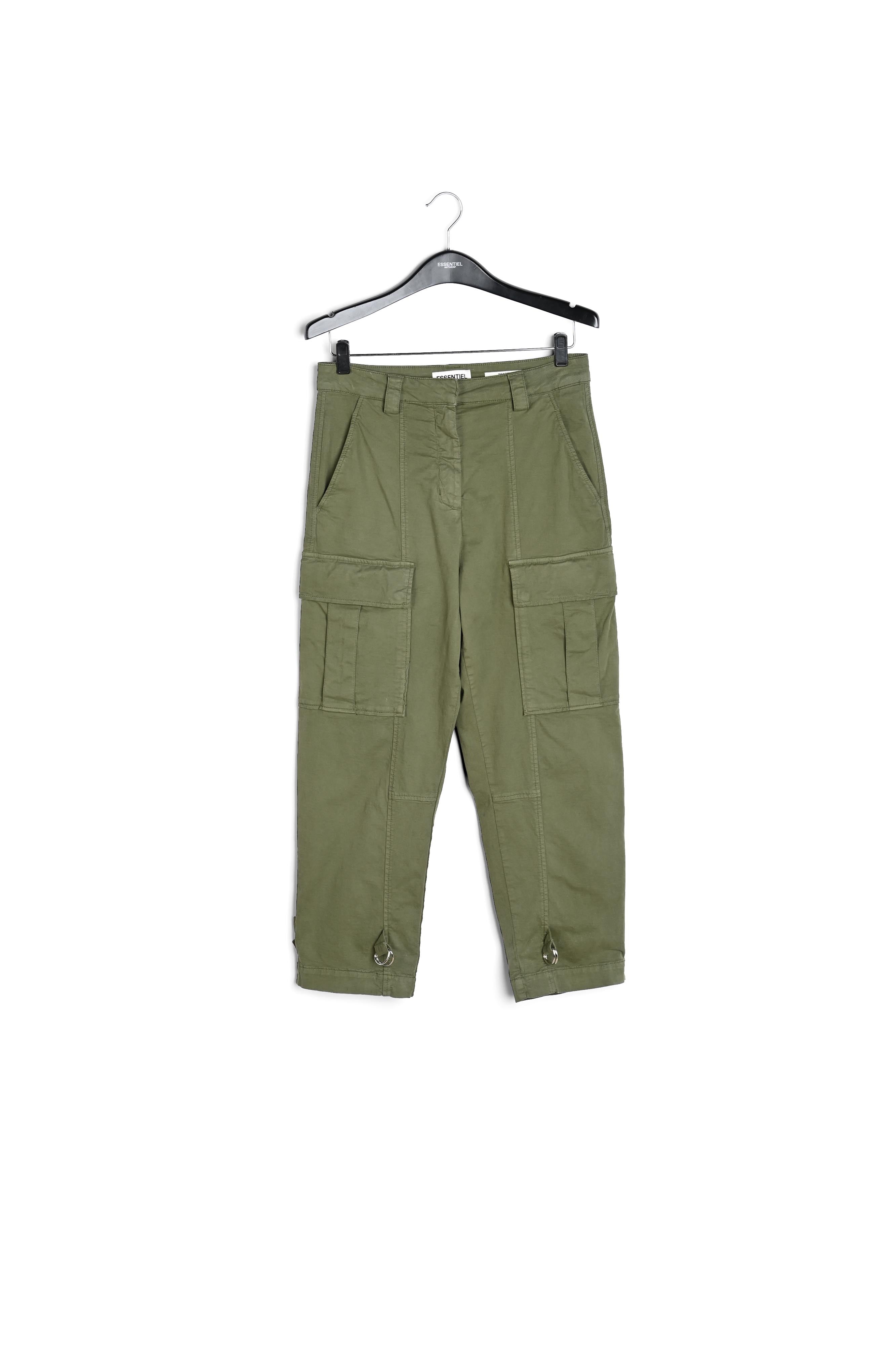Mosgroene cargobroek RE—SSENTIEL | Essentiel second hand