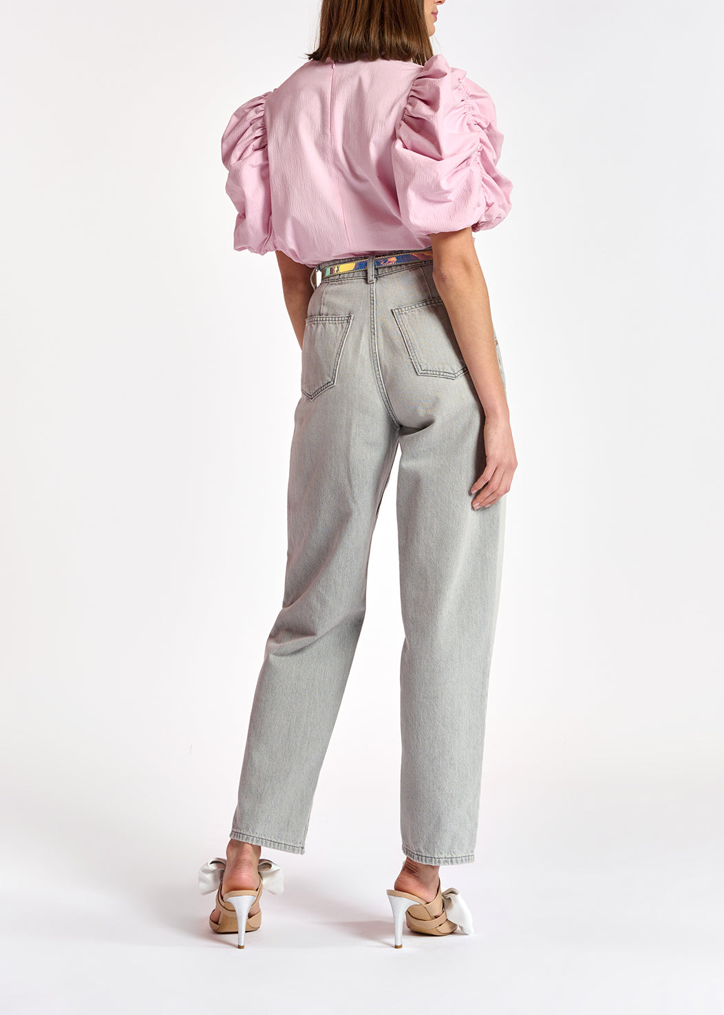 Grijze boyfriend jeans RE—SSENTIEL | Essentiel second hand