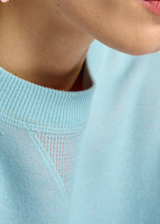 Light blue sweater with boxy cut RE—SSENTIEL | Essentiel second hand