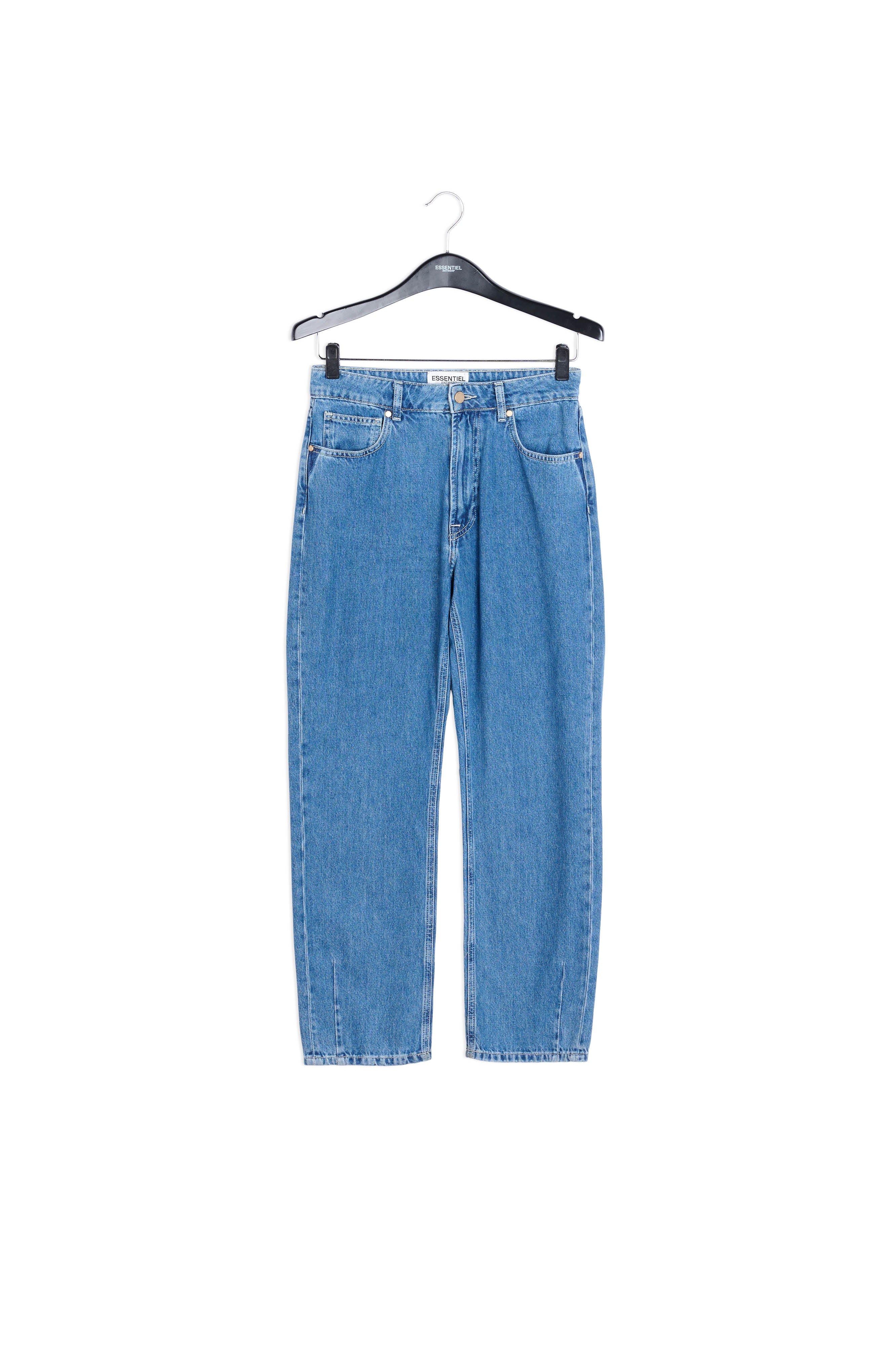 Blauwe enkeljeans met hoge taille RE—SSENTIEL | Essentiel second hand