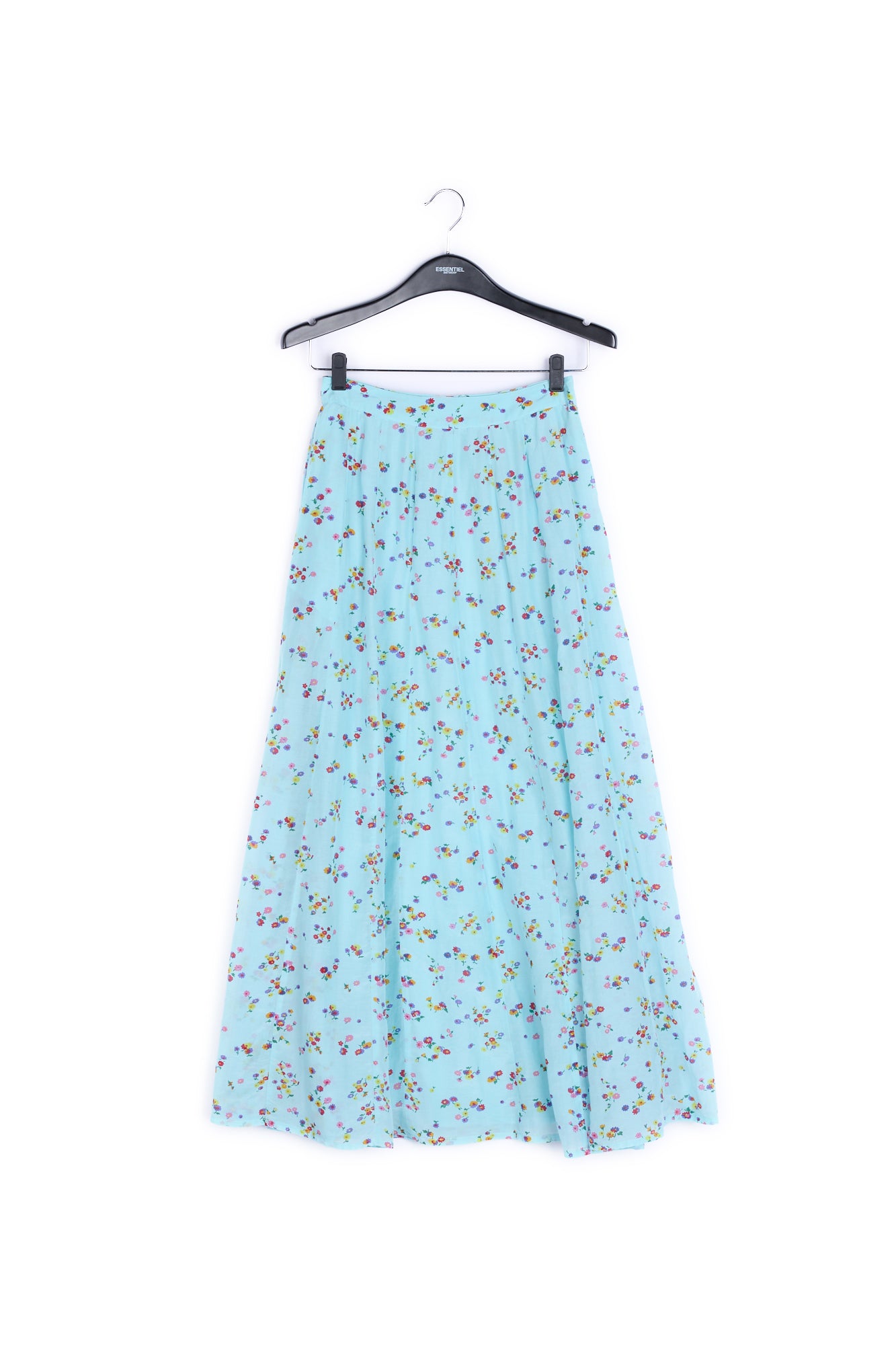 Light blue floral midi skirt RE—SSENTIEL | Essentiel second hand