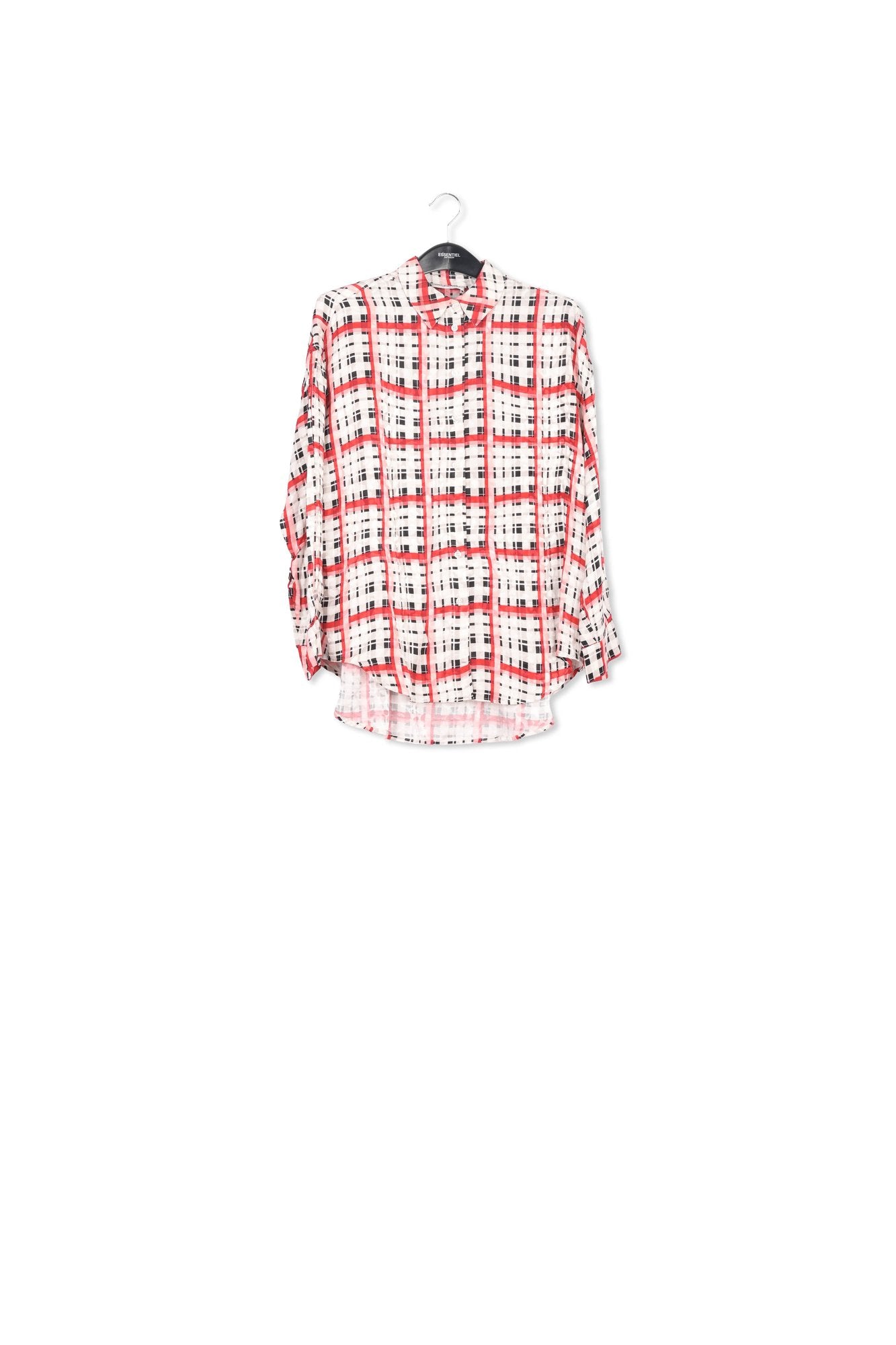 White, black and red checked shirt RE—SSENTIEL | Essentiel second hand