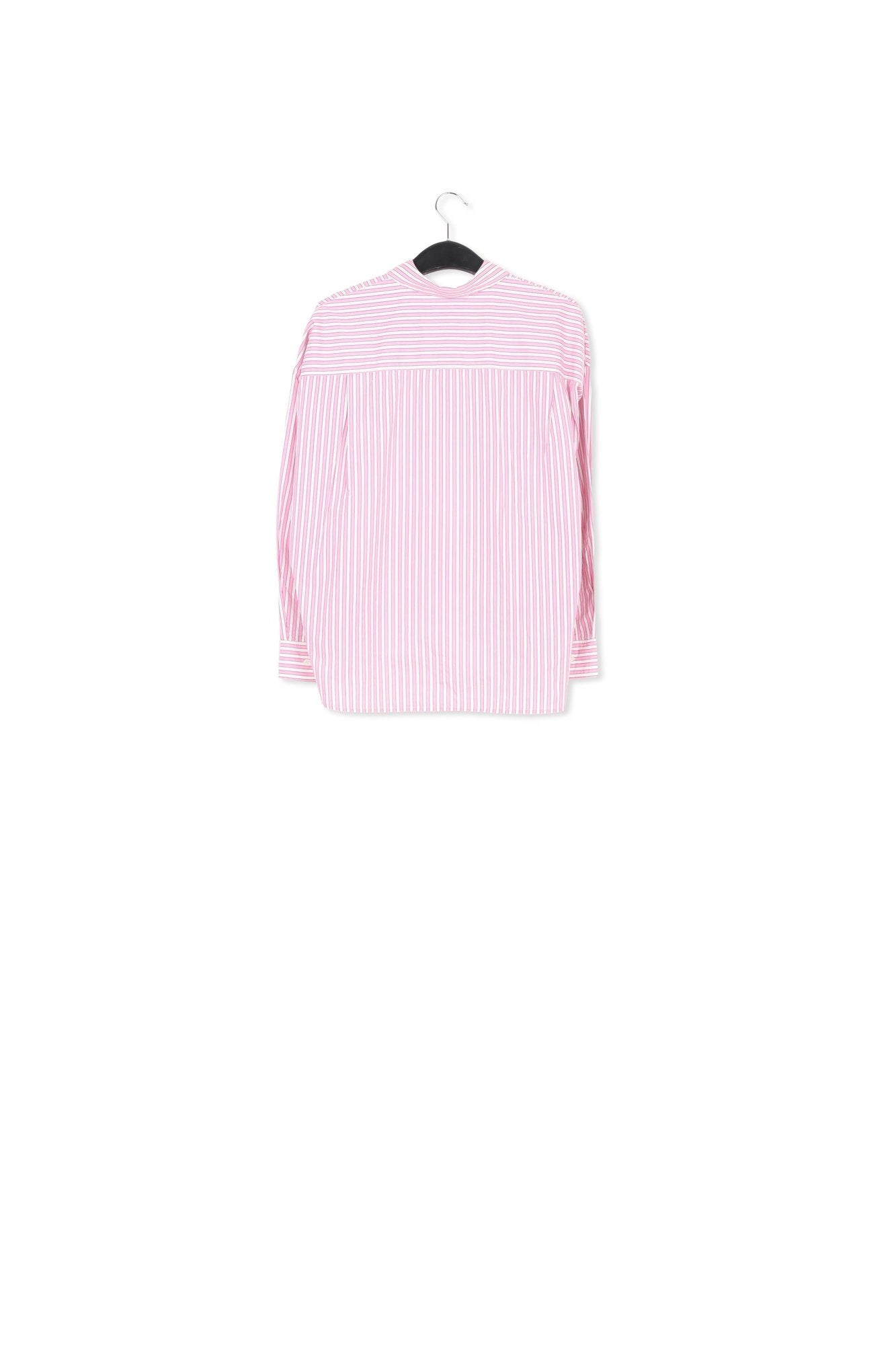 Pink and white striped cotton shirt RE—SSENTIEL | Essentiel second hand