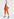 Orange high-waisted loose-fit jeans Faume - seconde main