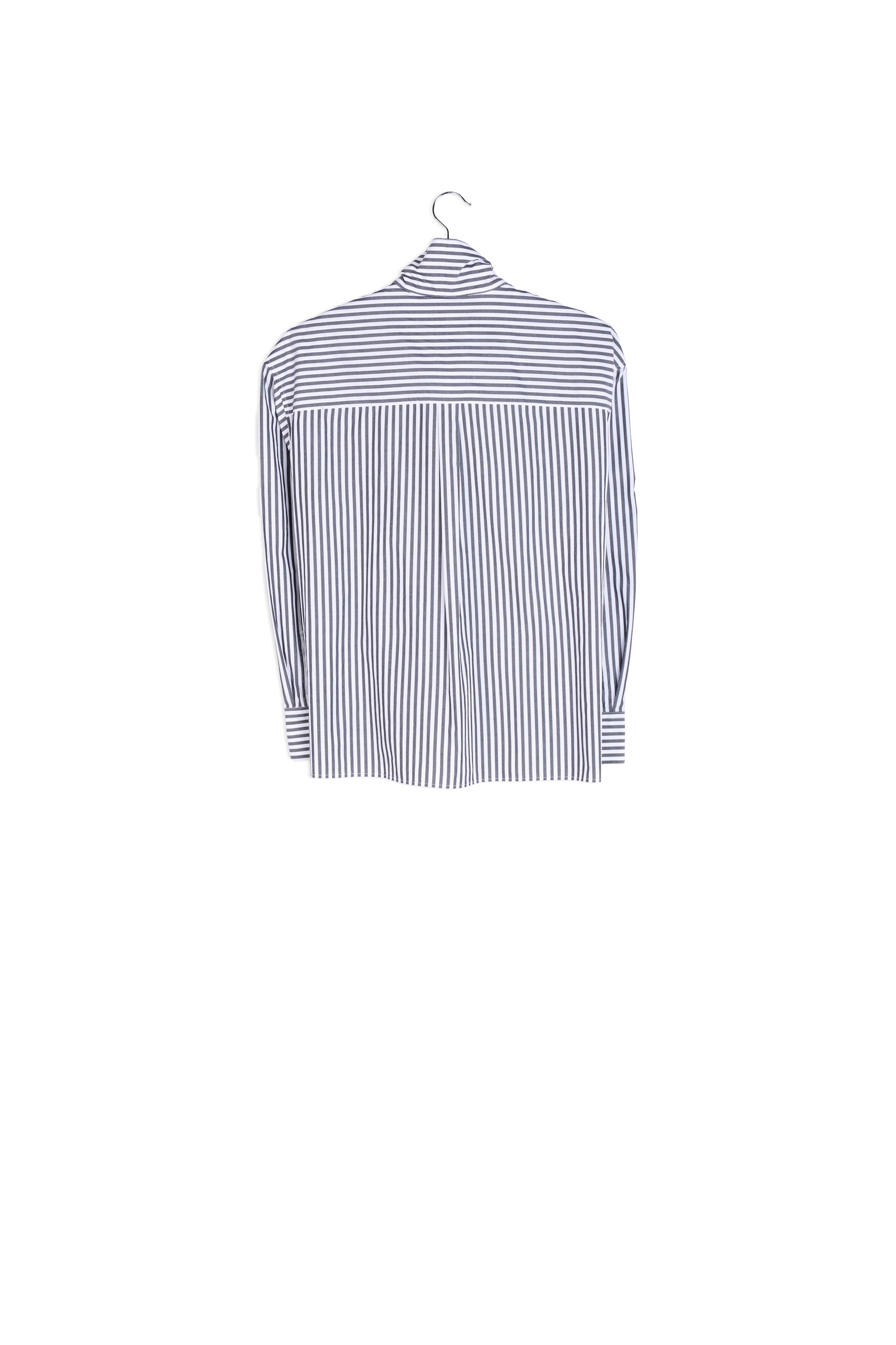 Black pop-over pussy bow shirt RE—SSENTIEL | Essentiel second hand