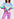 Blue, white and purple v pattern sweater Faume - seconde main