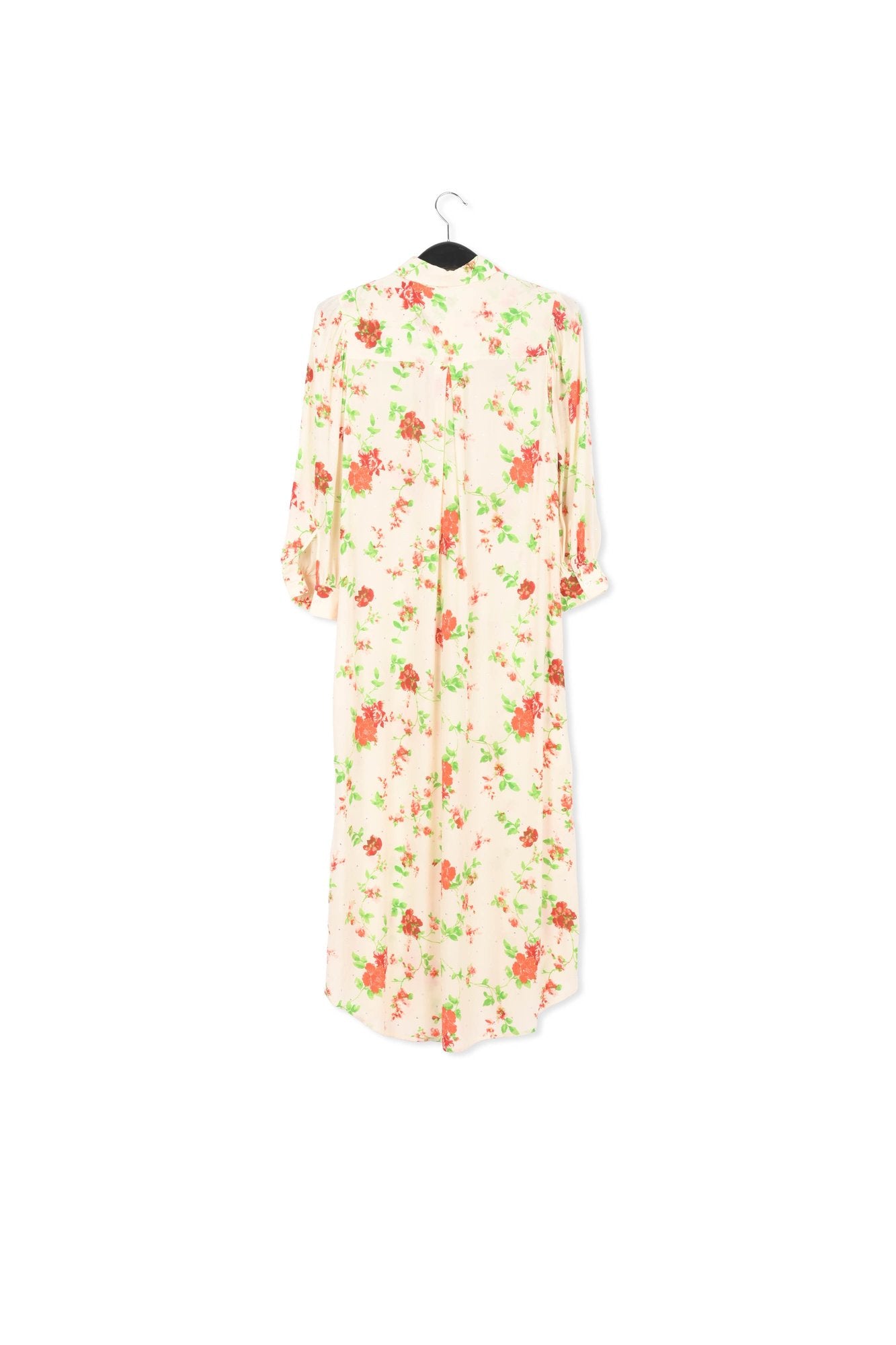 Off-white floral print shirt dress RE—SSENTIEL | Essentiel second hand