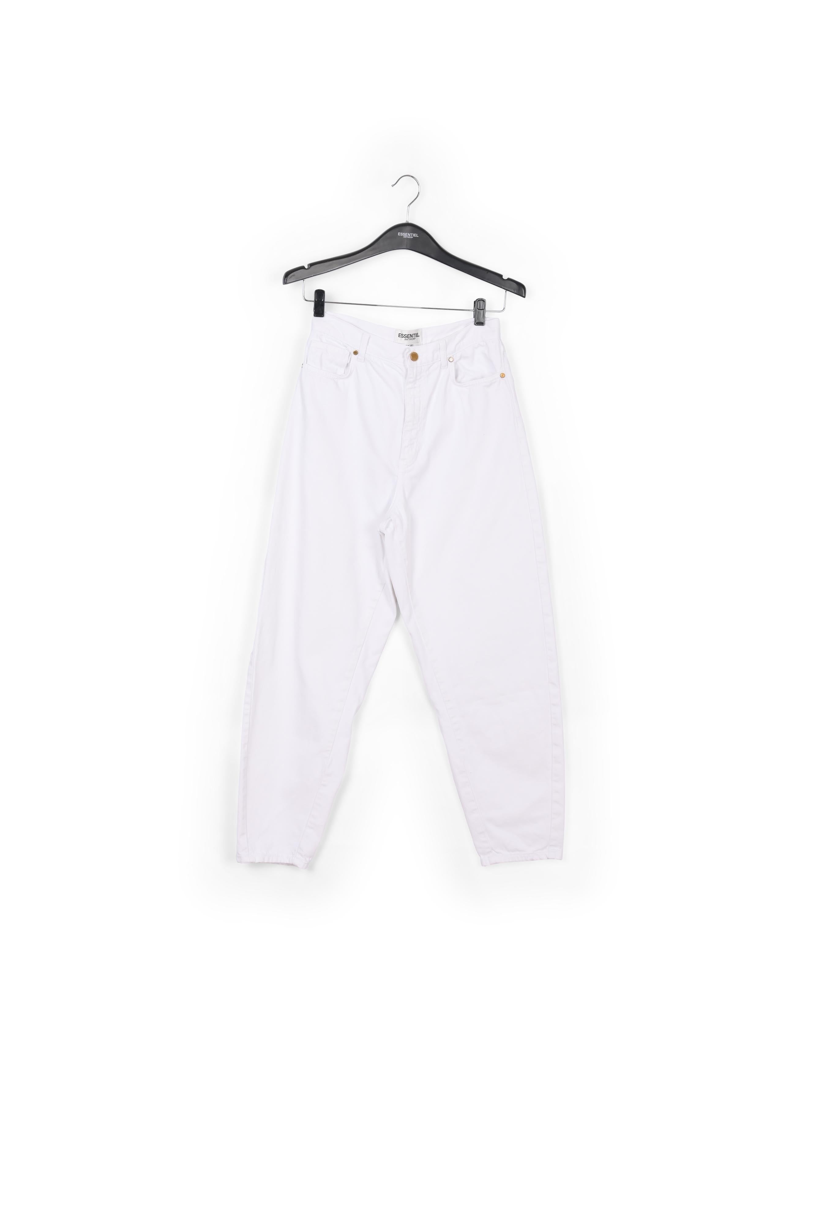 Jean blanc cassé à coupe ample et taille haute RE—SSENTIEL | Essentiel second hand