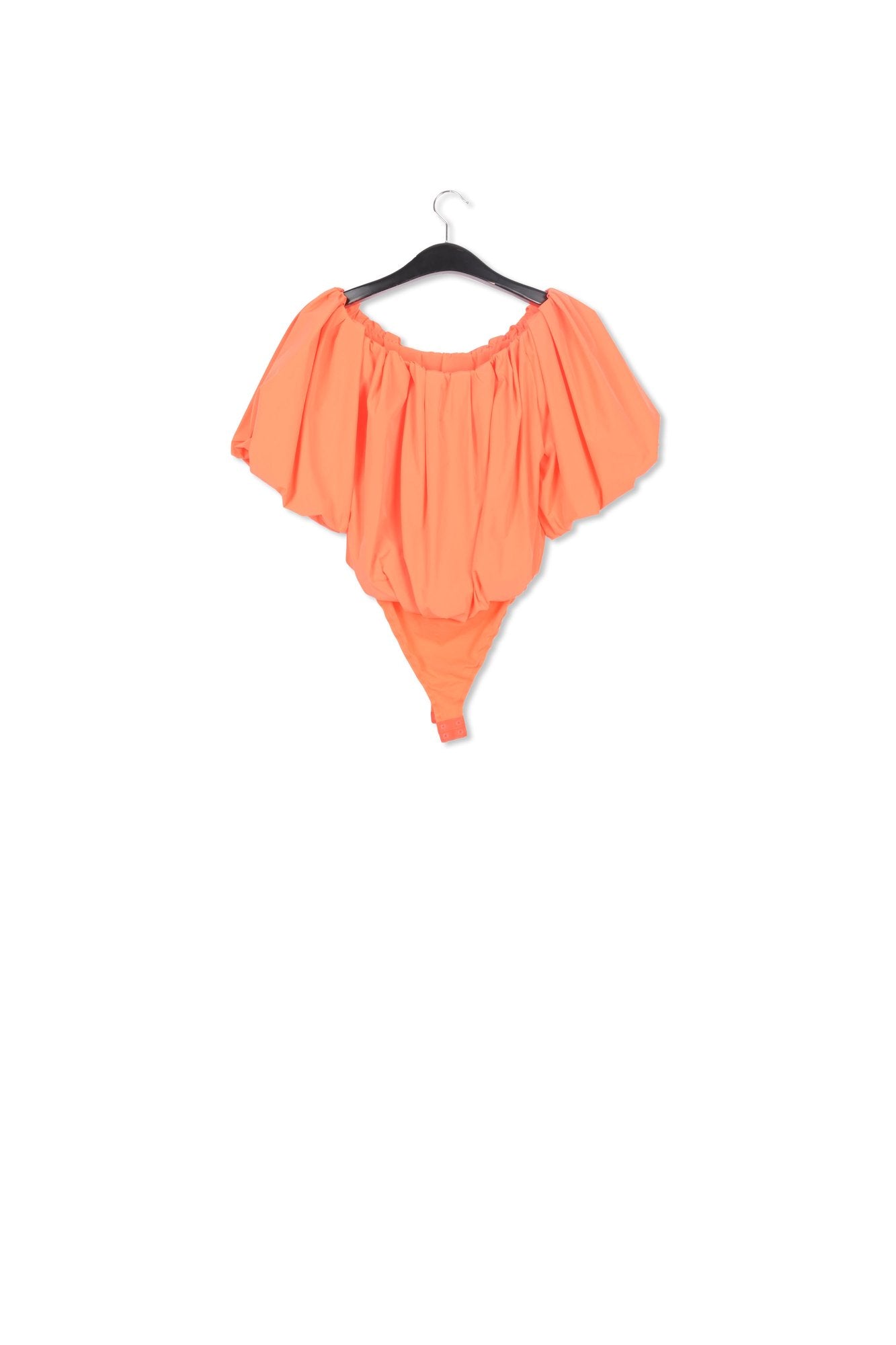 Body orange à fronces et manches bouffantes RE—SSENTIEL | Essentiel second hand