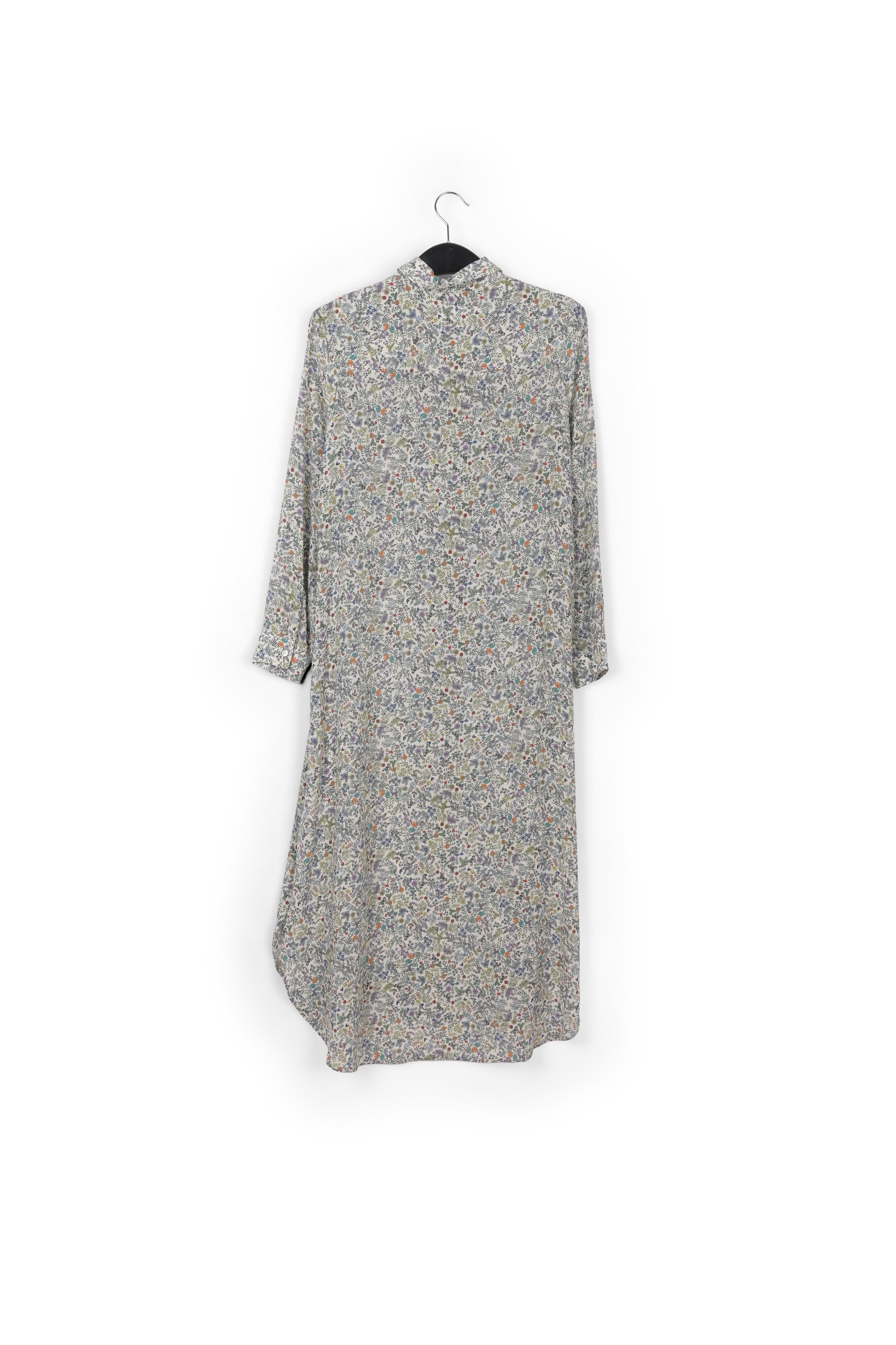 Longue robe florale en soie RE—SSENTIEL | Essentiel second hand