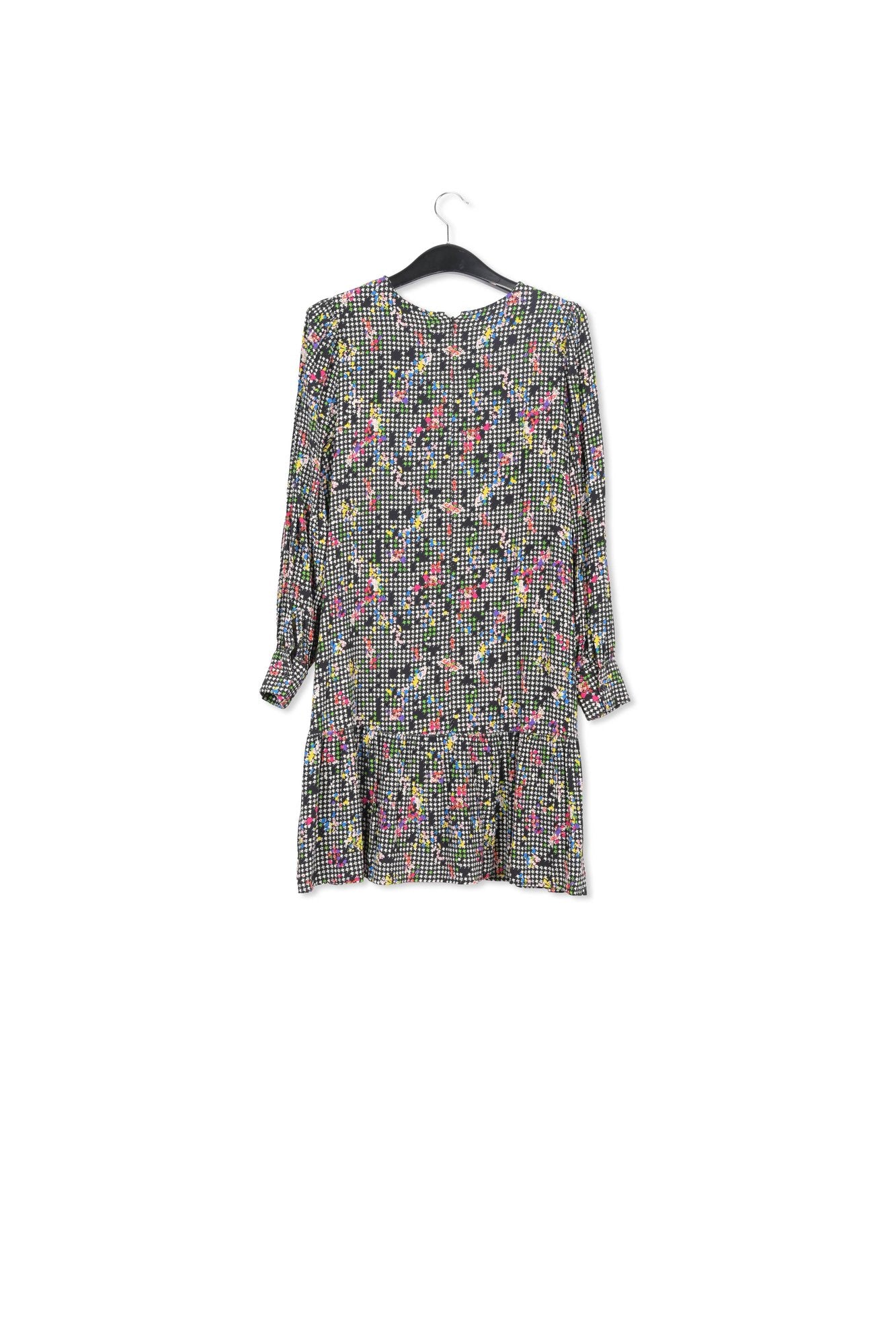 Mini-robe noire et blanche à volants RE—SSENTIEL | Essentiel second hand